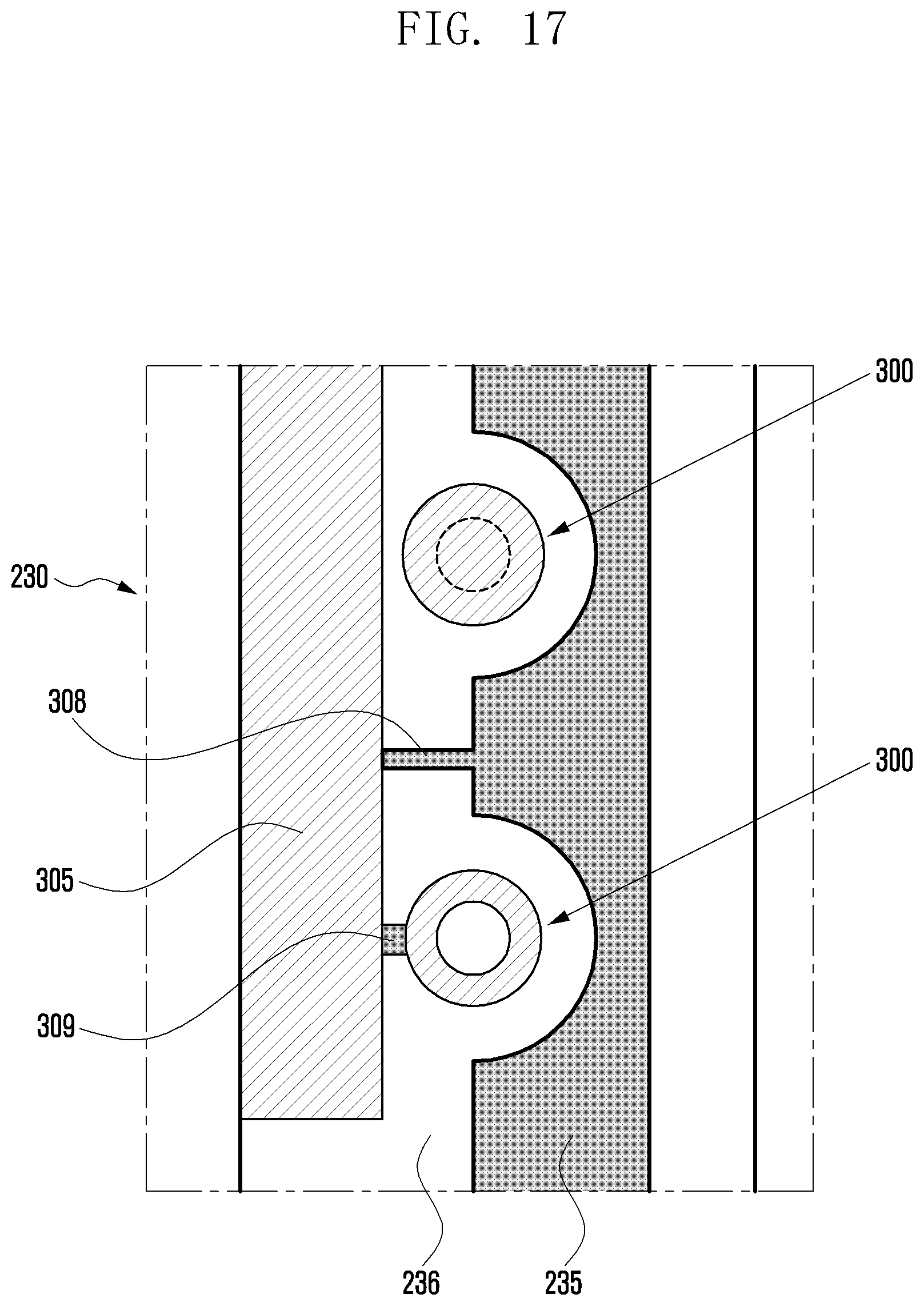 Patent US11818843 Figure 17 – Electronic device including interposer