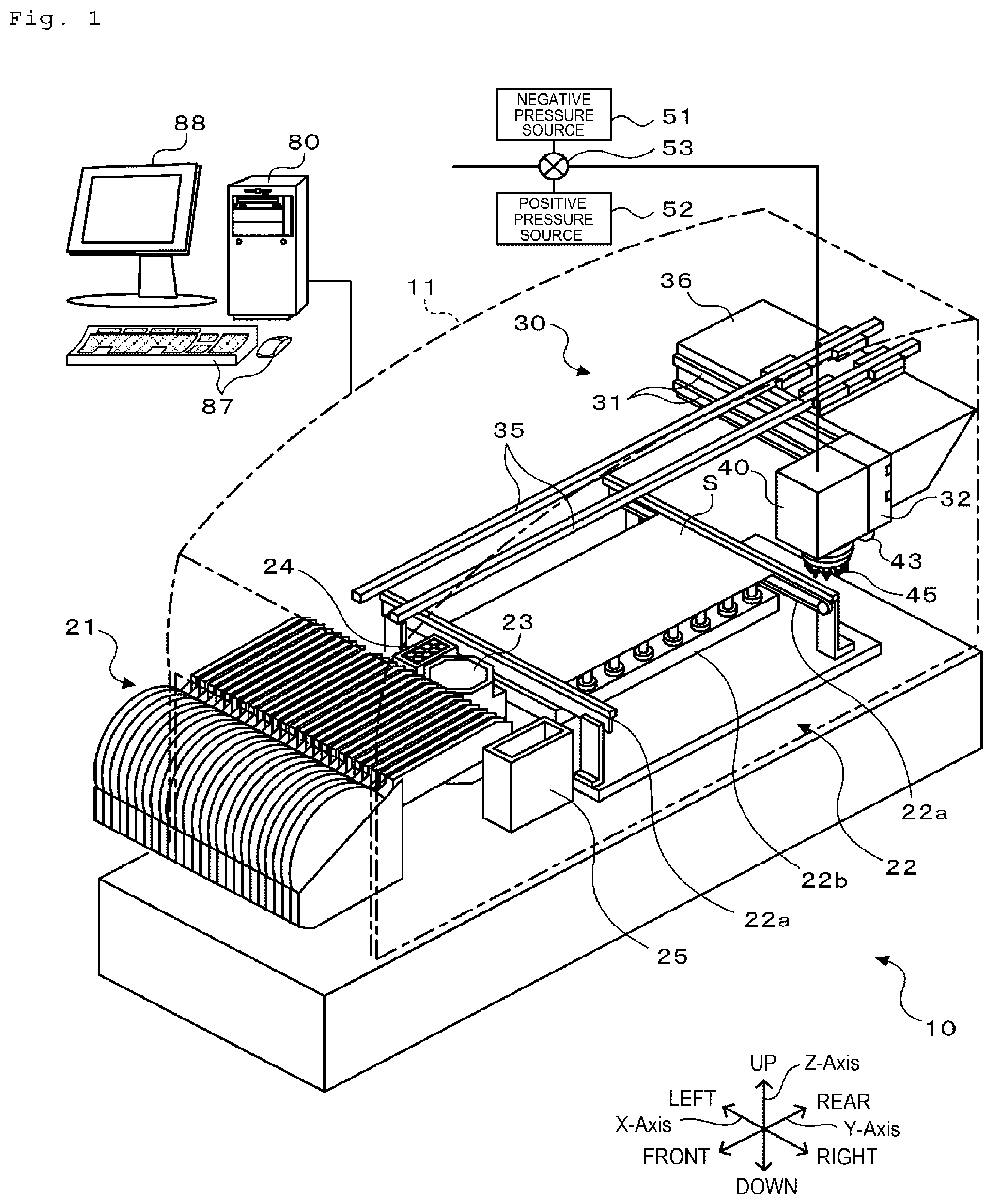 Patent US11818845 Figure 1 – Component mounter