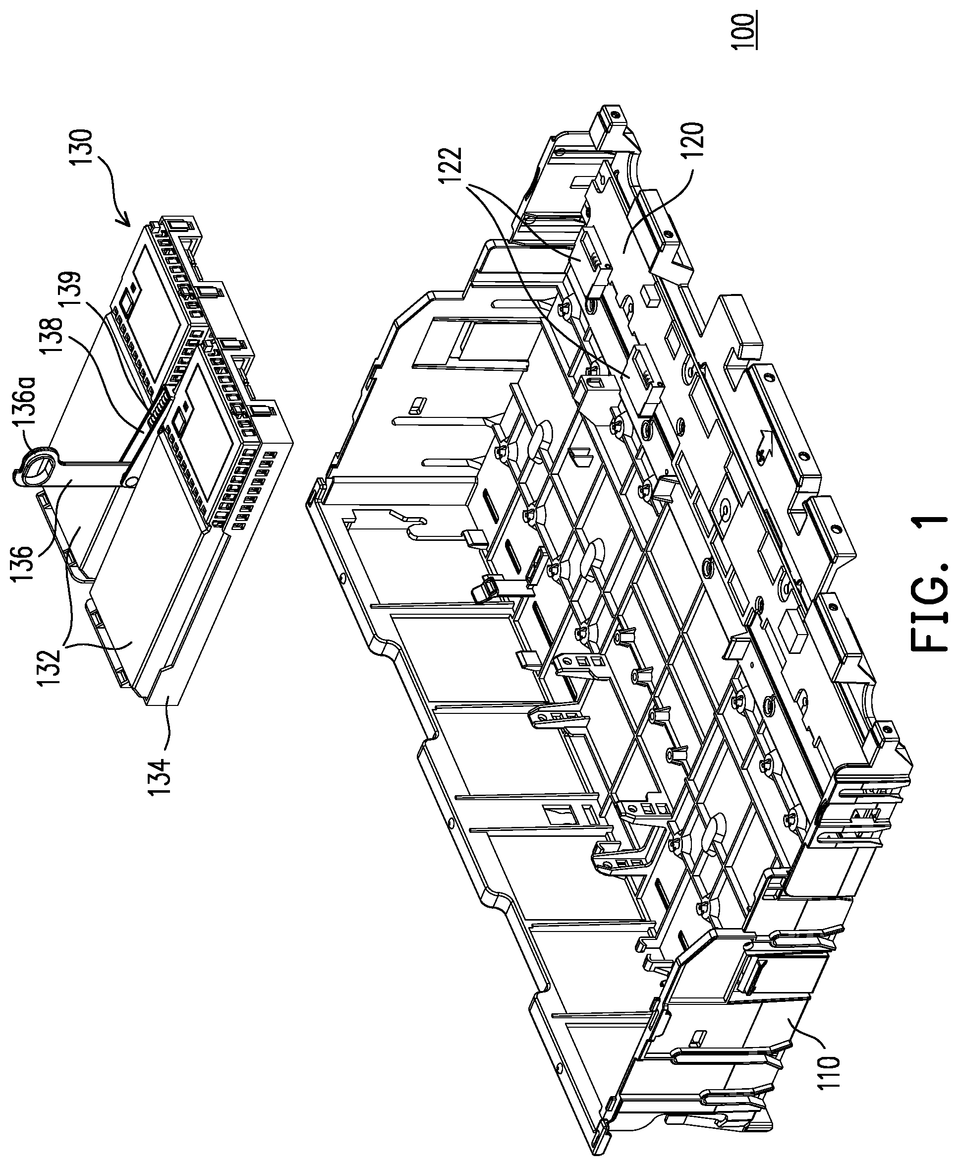 Patent US11818854 Figure 1 – Electronic module and electronic apparatus