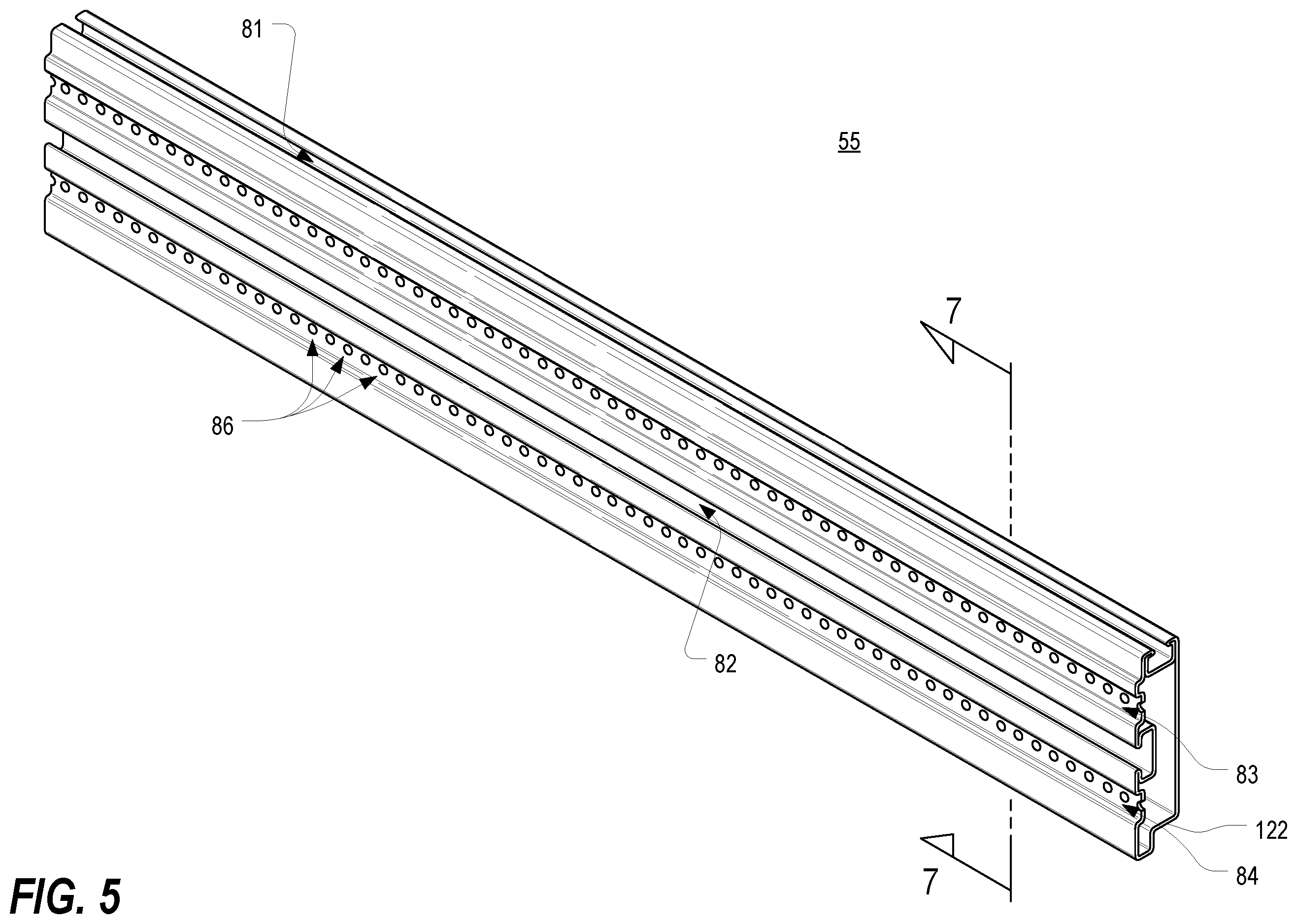 Patent US11818860 Figure 5 – Frame structure for electronic equipment enclosure