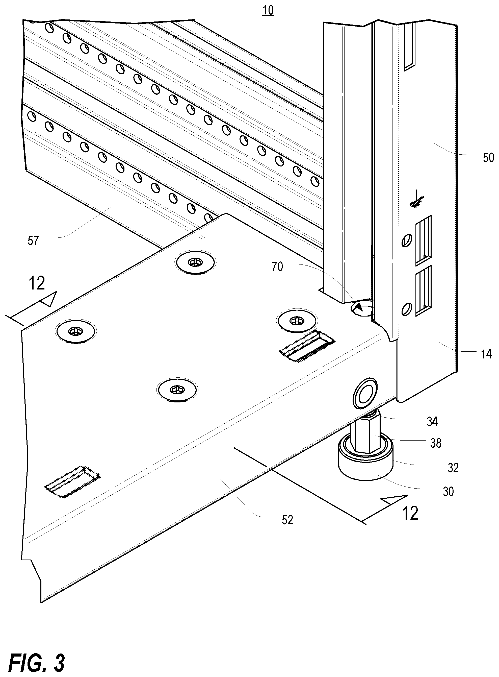 Patent US11818861 Figure 3 – Frame structure for electronic equipment enclosure