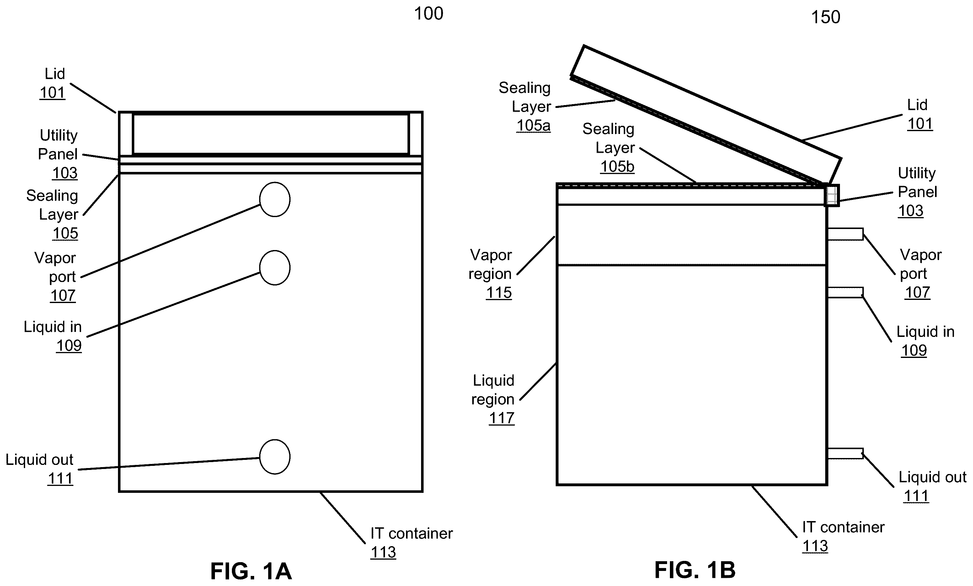 Patent US11818870 — Data center design for high density server clusters — Figure 1