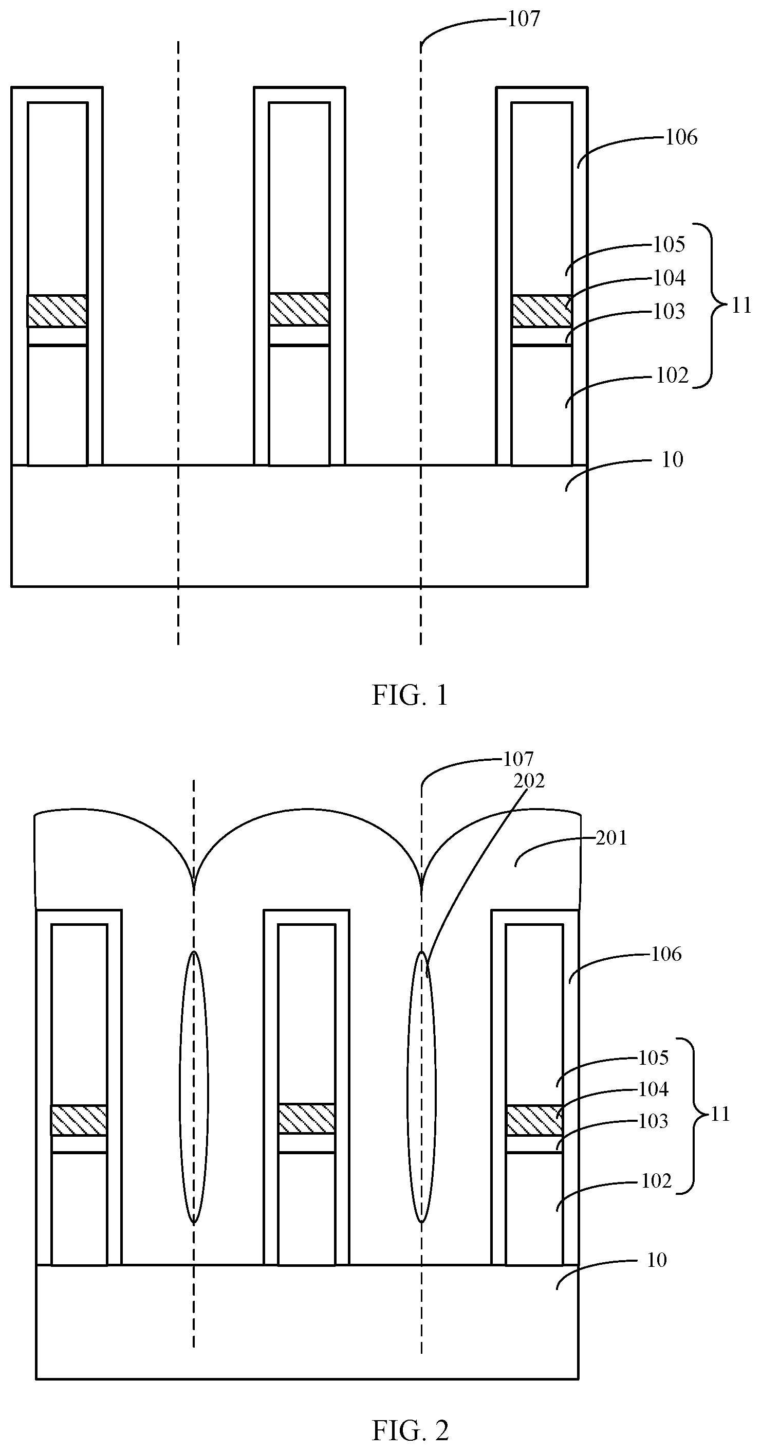 Patent US11818875 Figure 1 – Methods for forming memory and memory