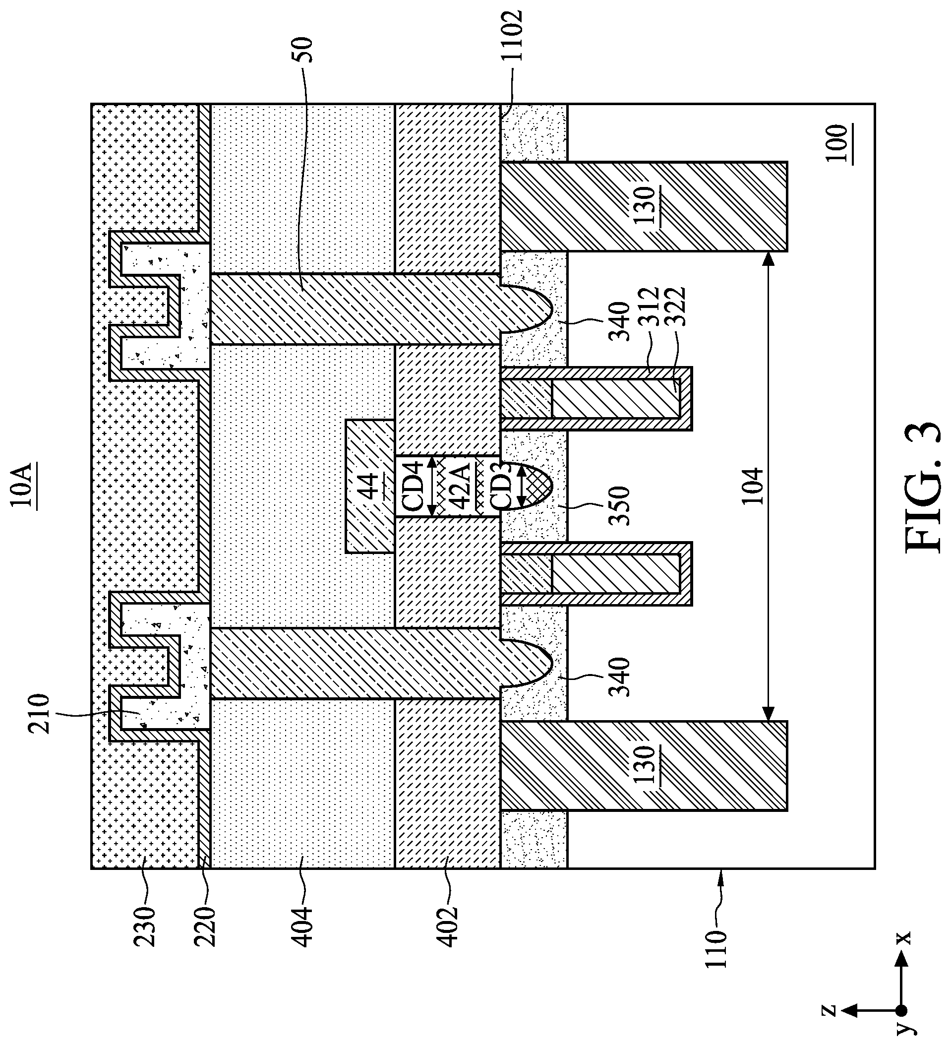 Patent US11818876 Figure 3 – Method of manufacturing semiconductor device having reduced contact resistance between access transistors and conductive features