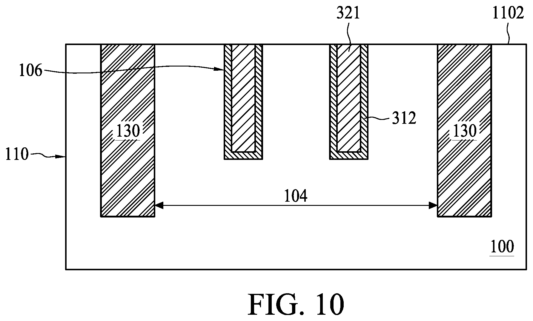 Patent US11818876 Figure 10 – Method of manufacturing semiconductor device having reduced contact resistance between access transistors and conductive features