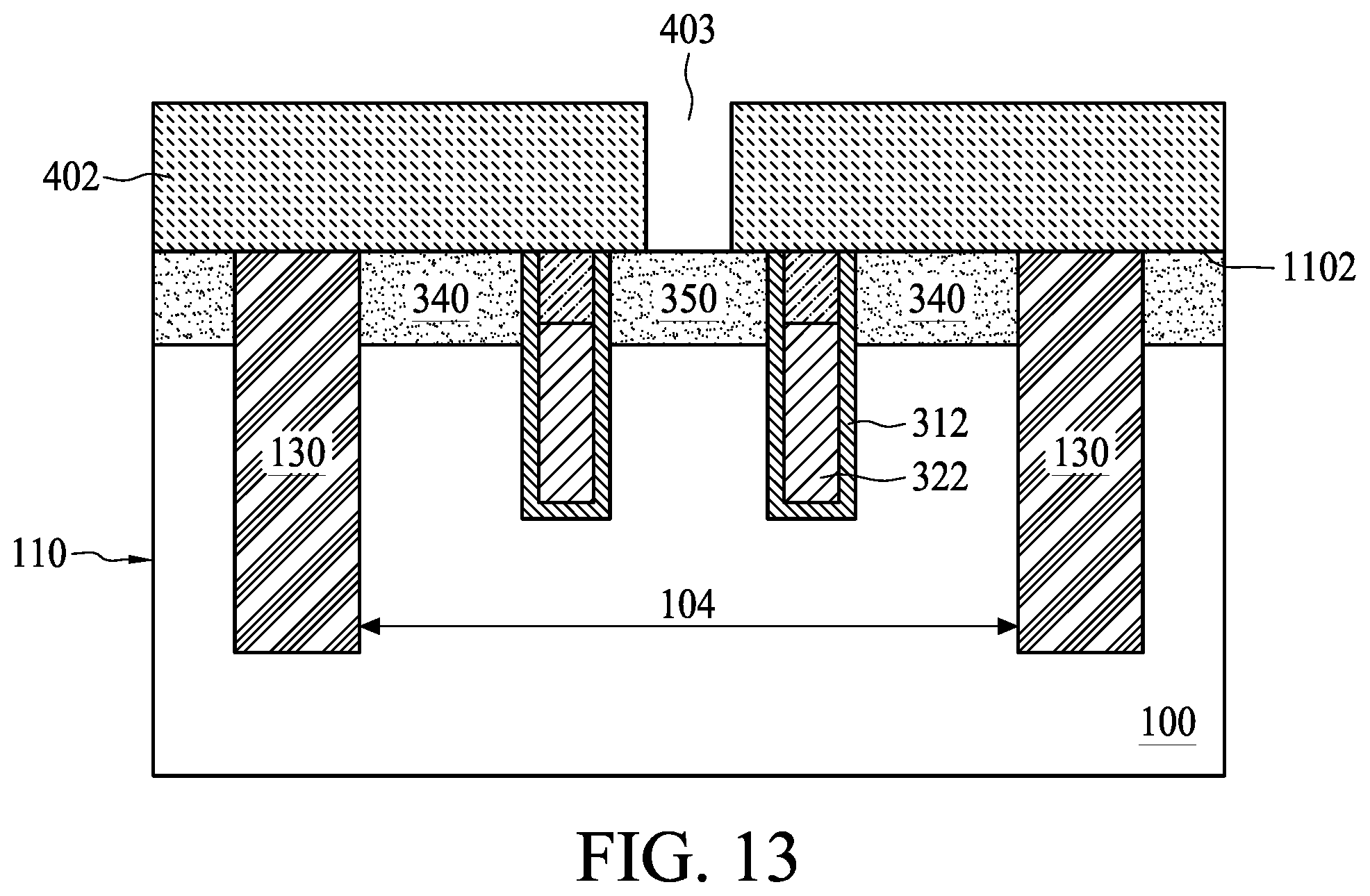 Patent US11818876 Figure 13 – Method of manufacturing semiconductor device having reduced contact resistance between access transistors and conductive features
