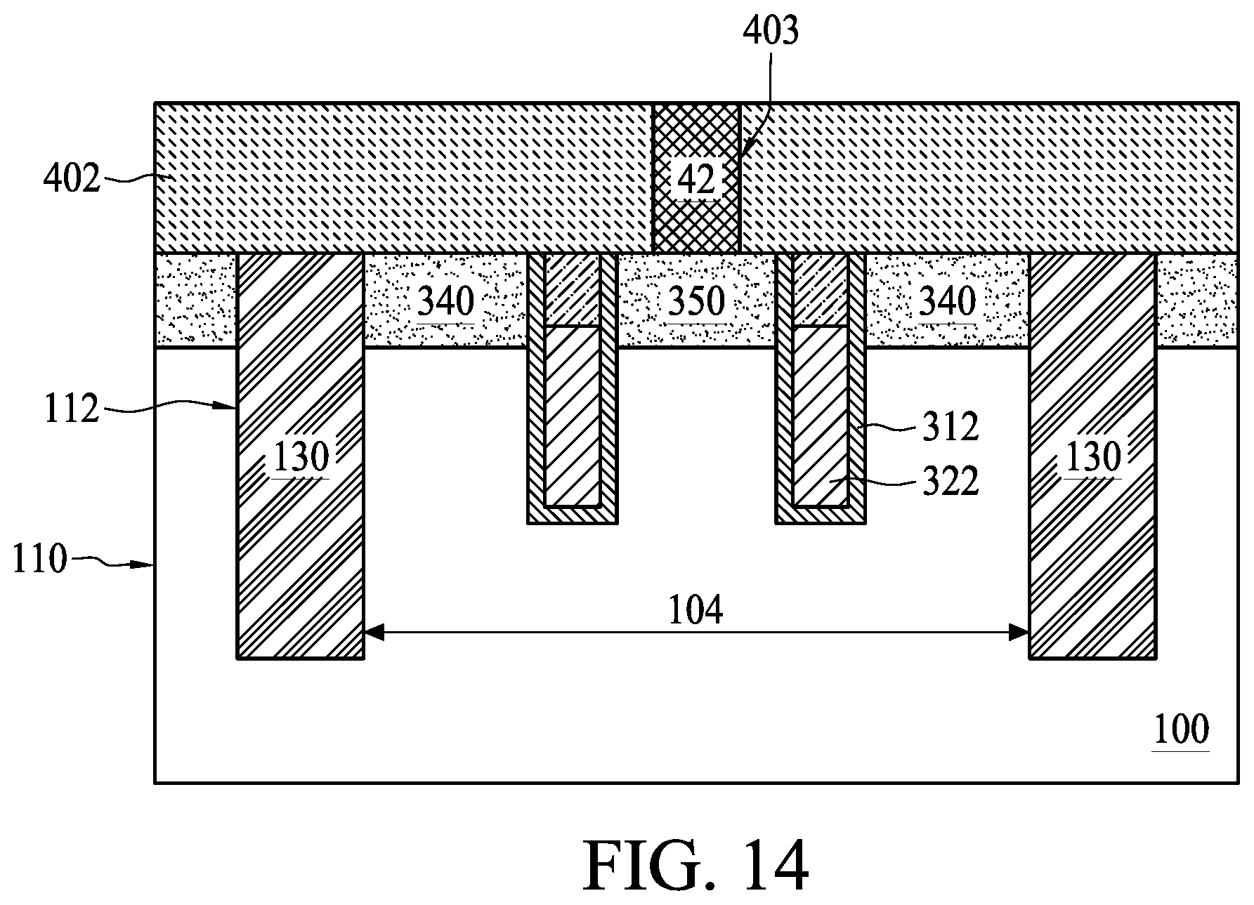 Patent US11818876 Figure 14 – Method of manufacturing semiconductor device having reduced contact resistance between access transistors and conductive features