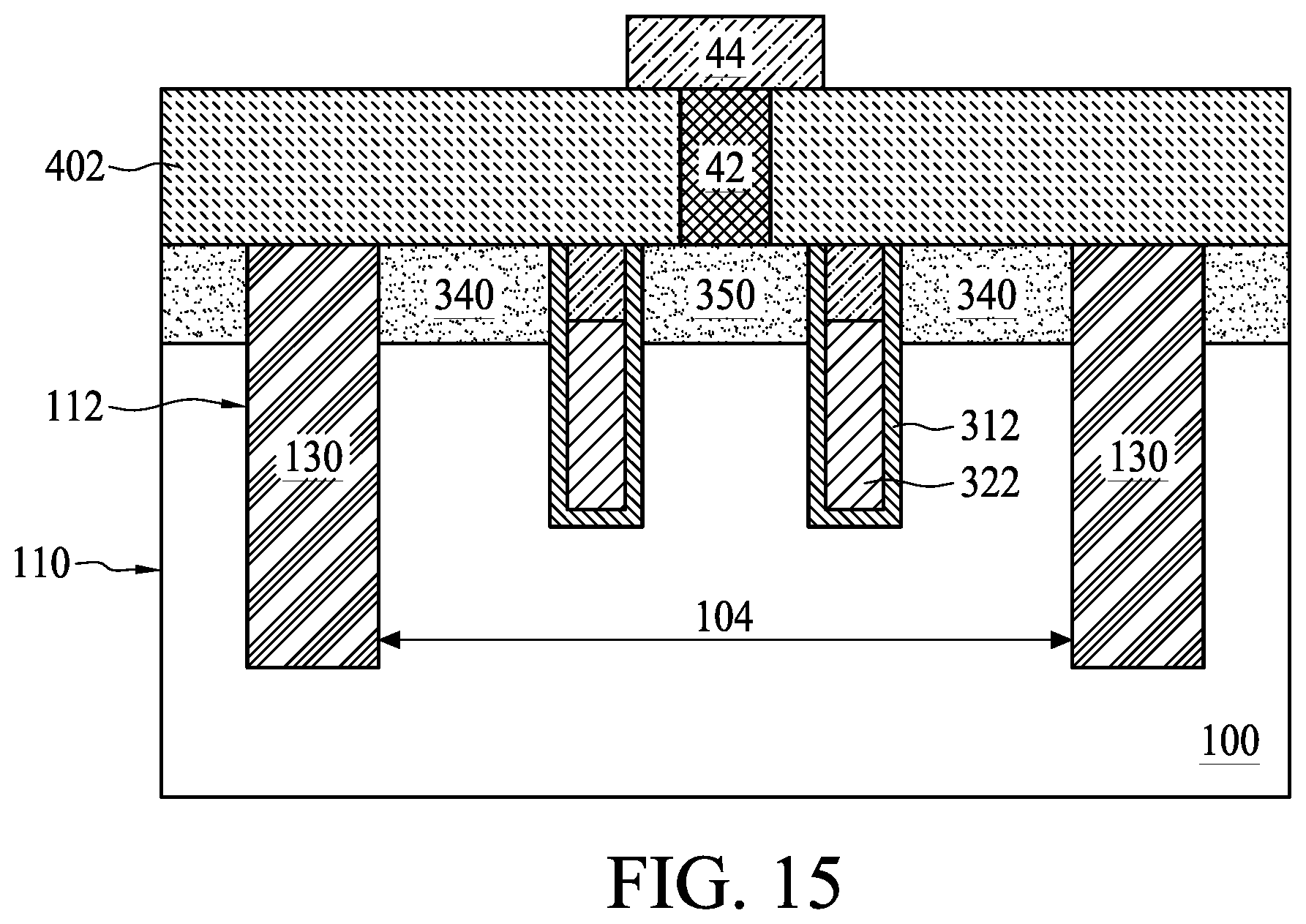 Patent US11818876 Figure 15 – Method of manufacturing semiconductor device having reduced contact resistance between access transistors and conductive features