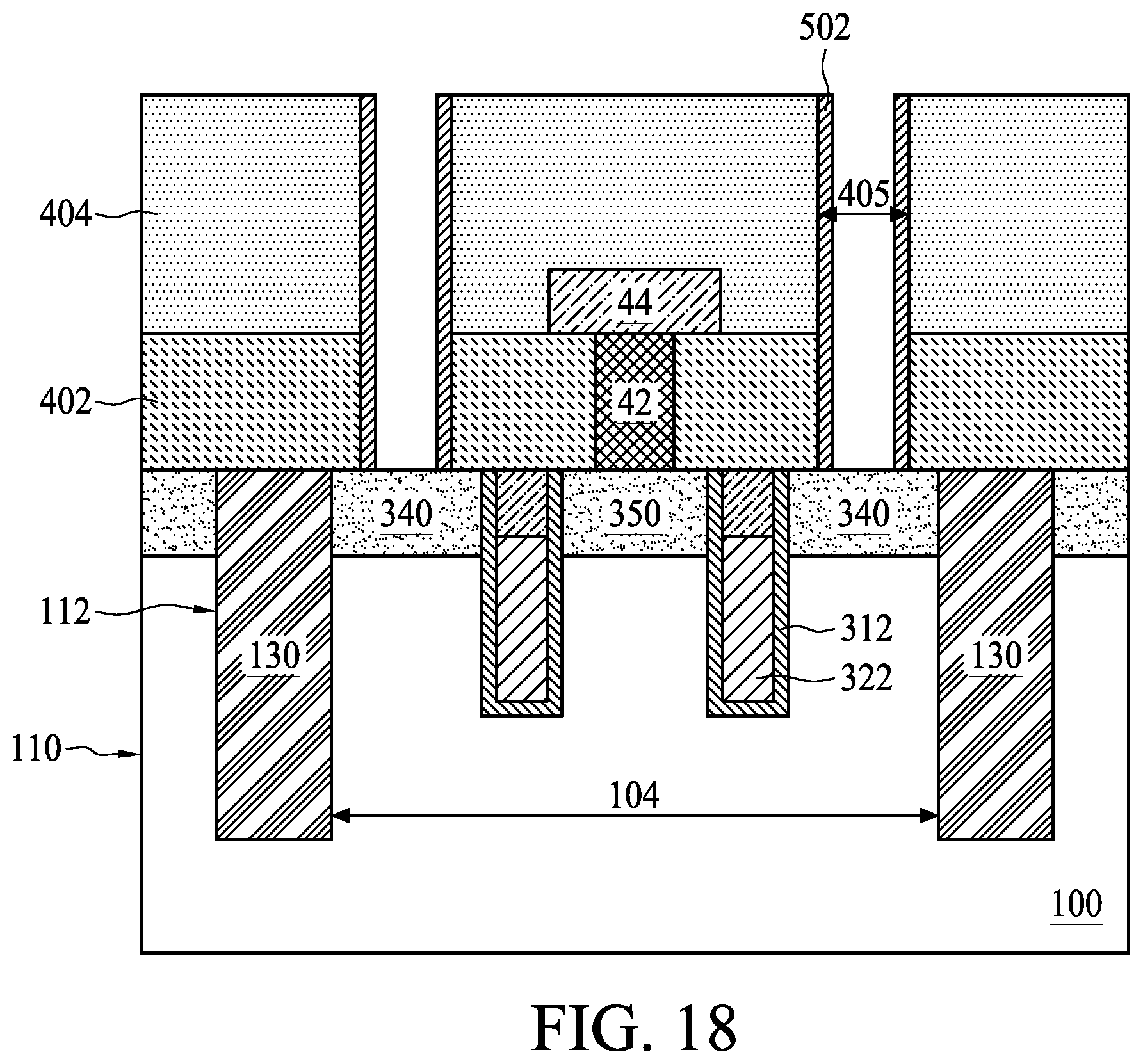 Patent US11818876 Figure 18 – Method of manufacturing semiconductor device having reduced contact resistance between access transistors and conductive features