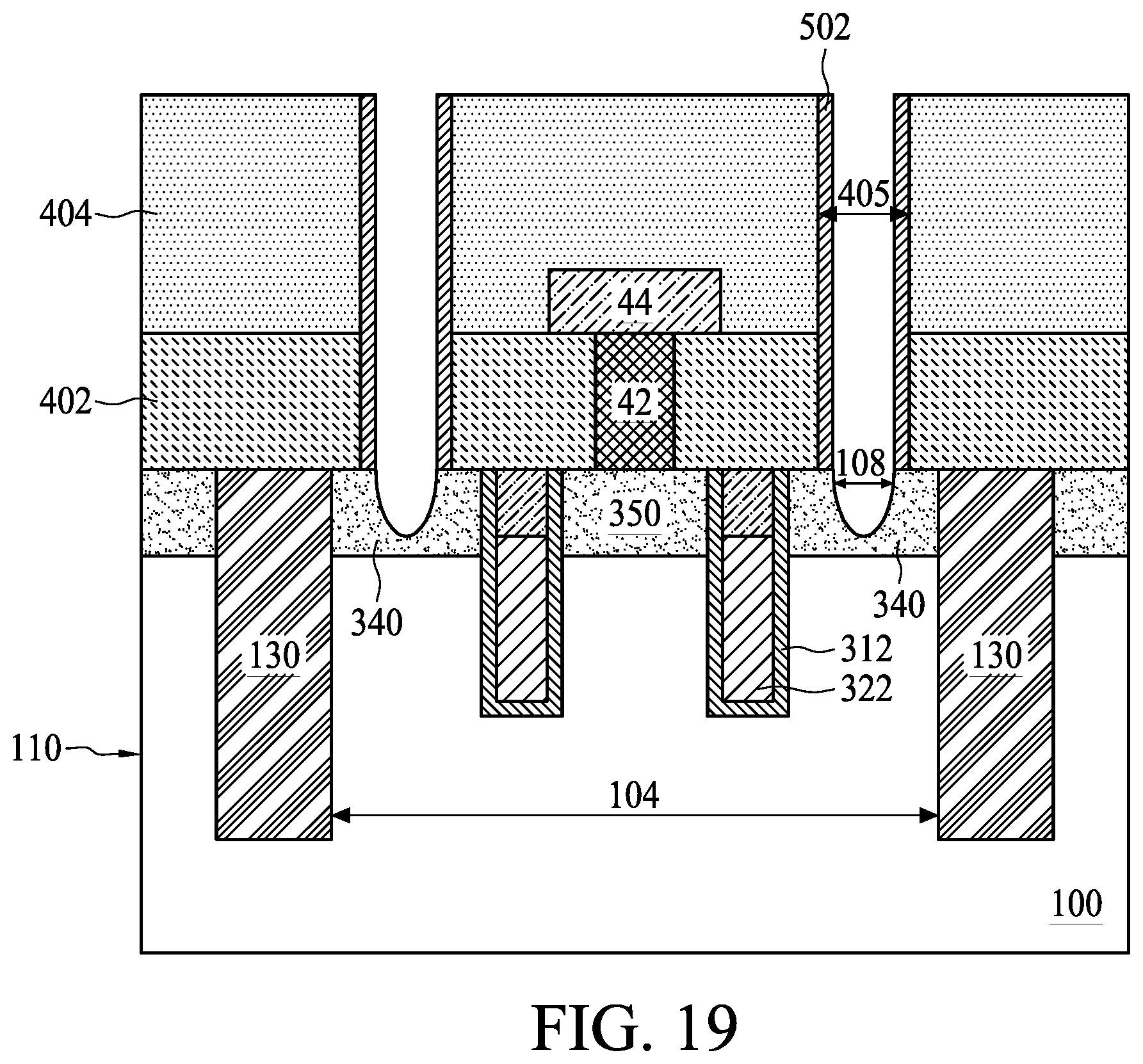 Patent US11818876 Figure 19 – Method of manufacturing semiconductor device having reduced contact resistance between access transistors and conductive features