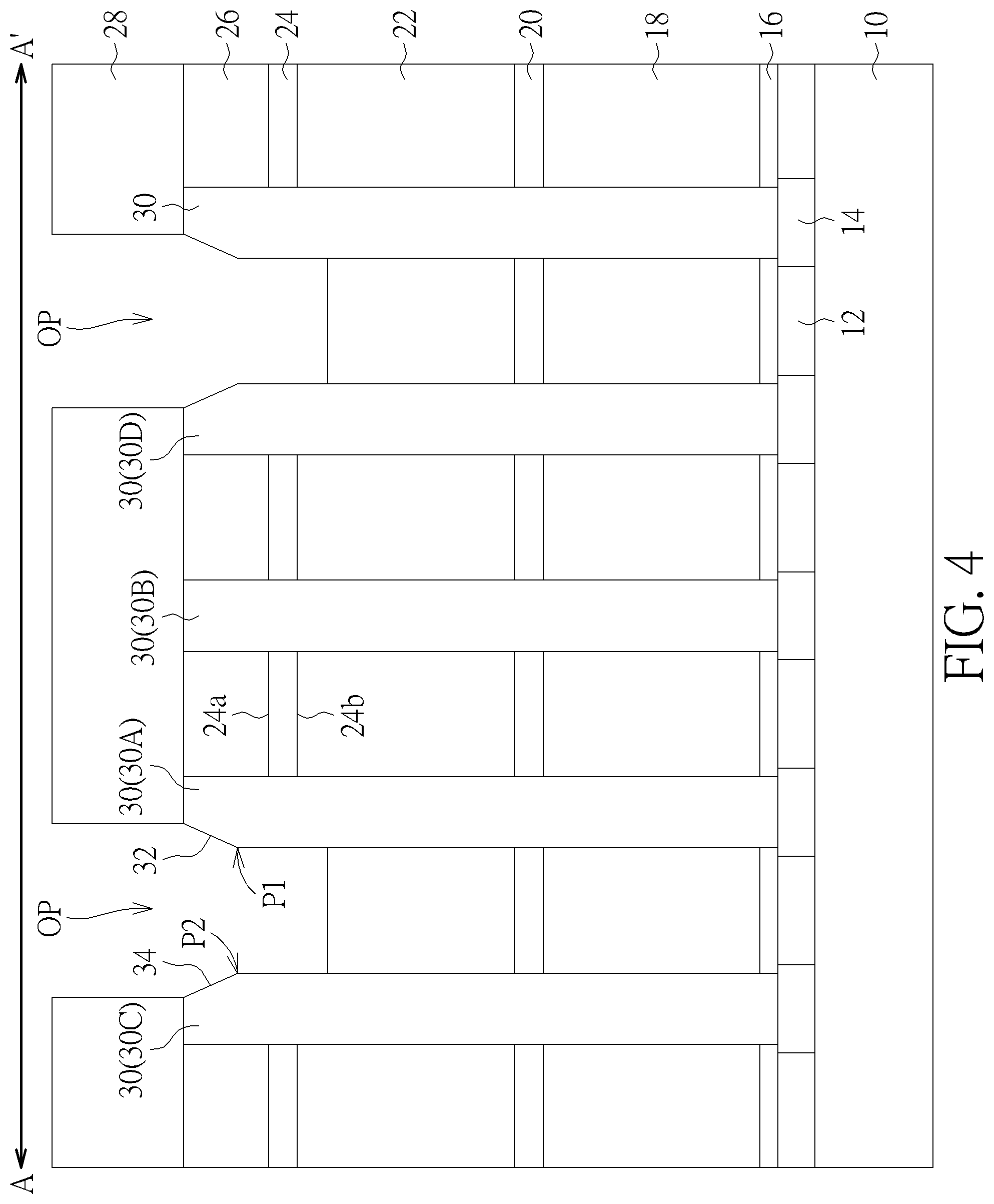 Patent US11818880 Figure 4 – Semiconductor structure including capacitor and method for forming the same