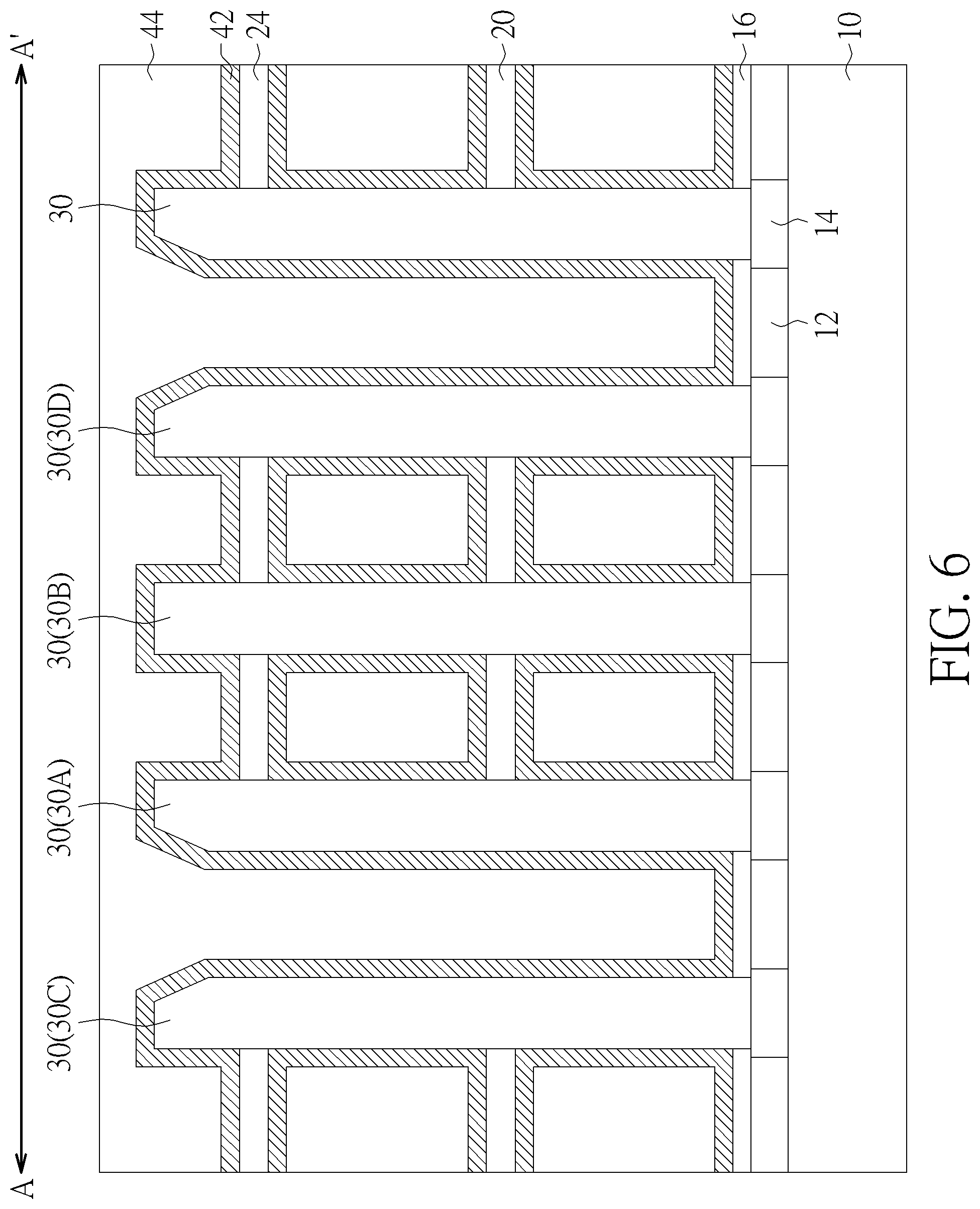 Patent US11818880 Figure 6 – Semiconductor structure including capacitor and method for forming the same