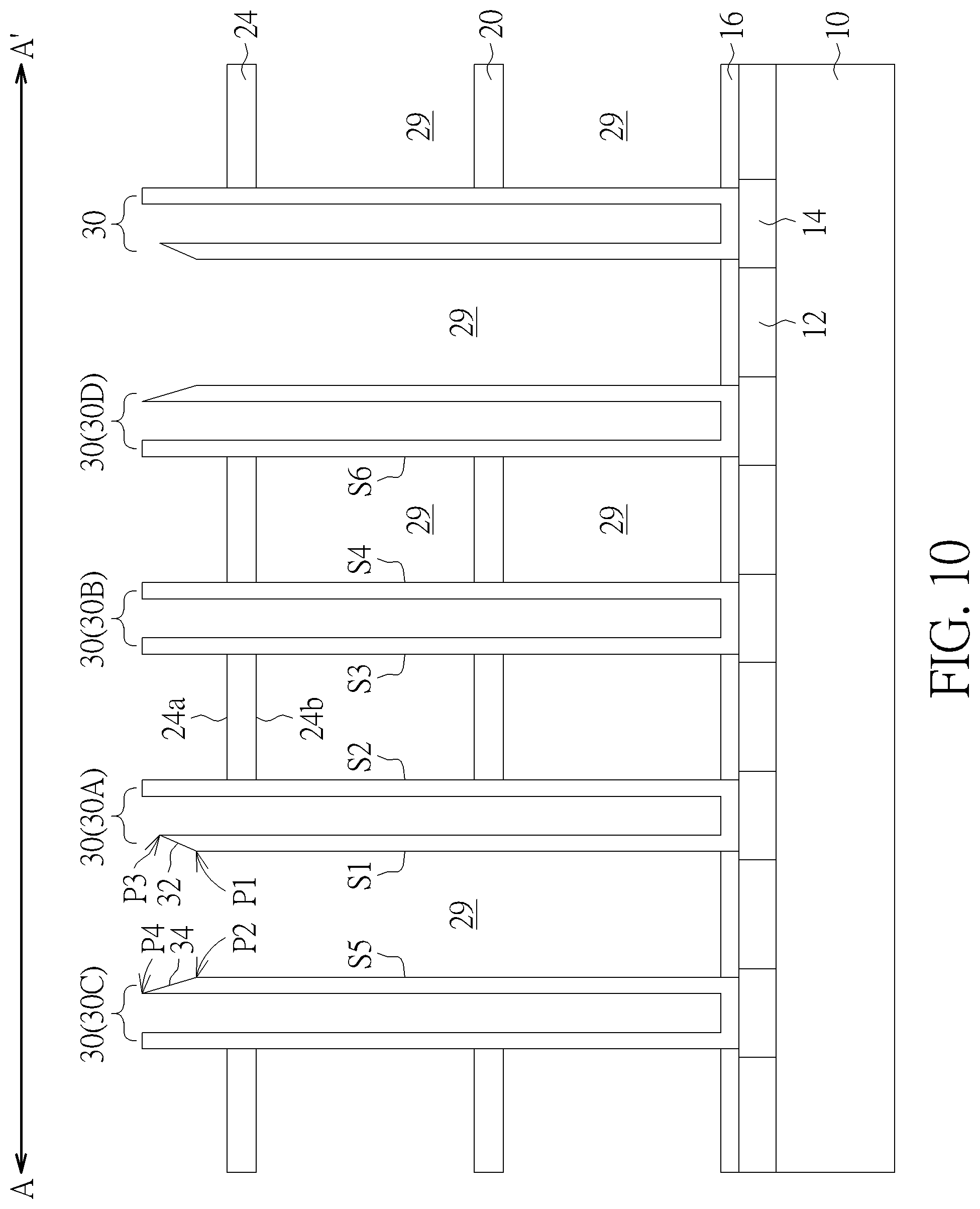 Patent US11818880 Figure 10 – Semiconductor structure including capacitor and method for forming the same