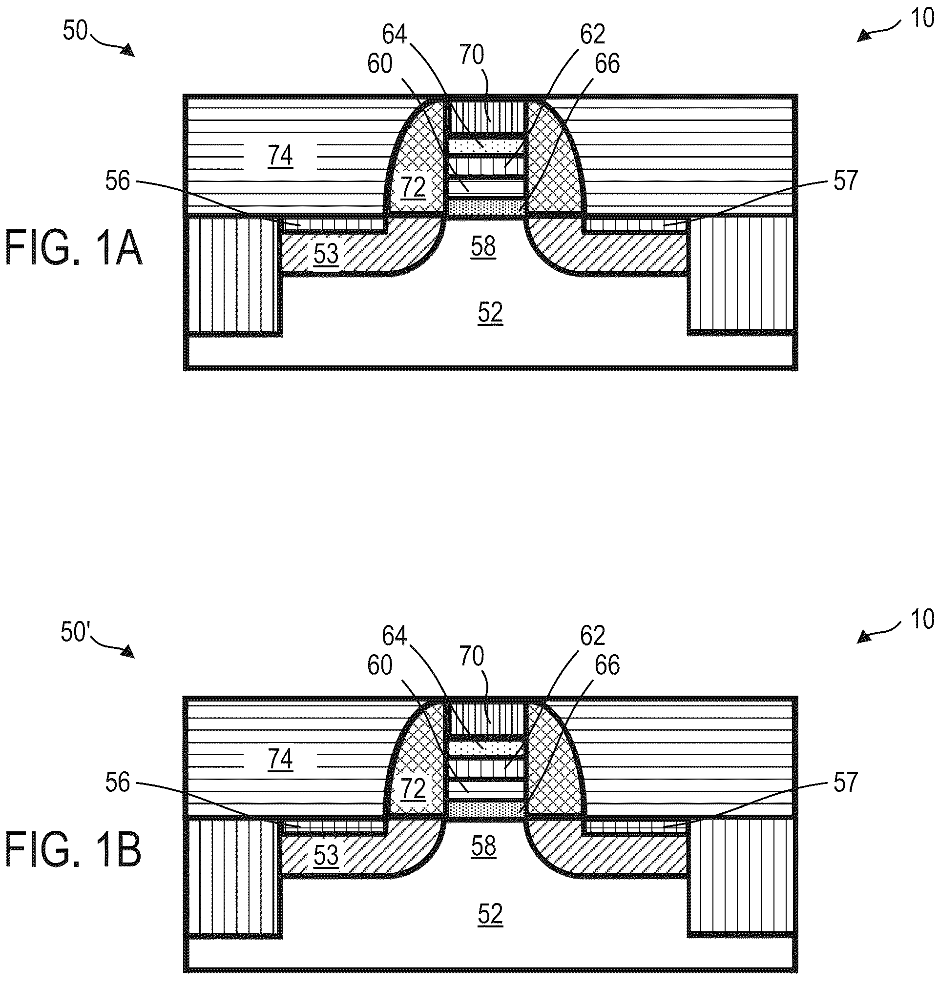 Patent US11818886 Figure 1 – Low program voltage flash memory cells with embedded heater in the control gate