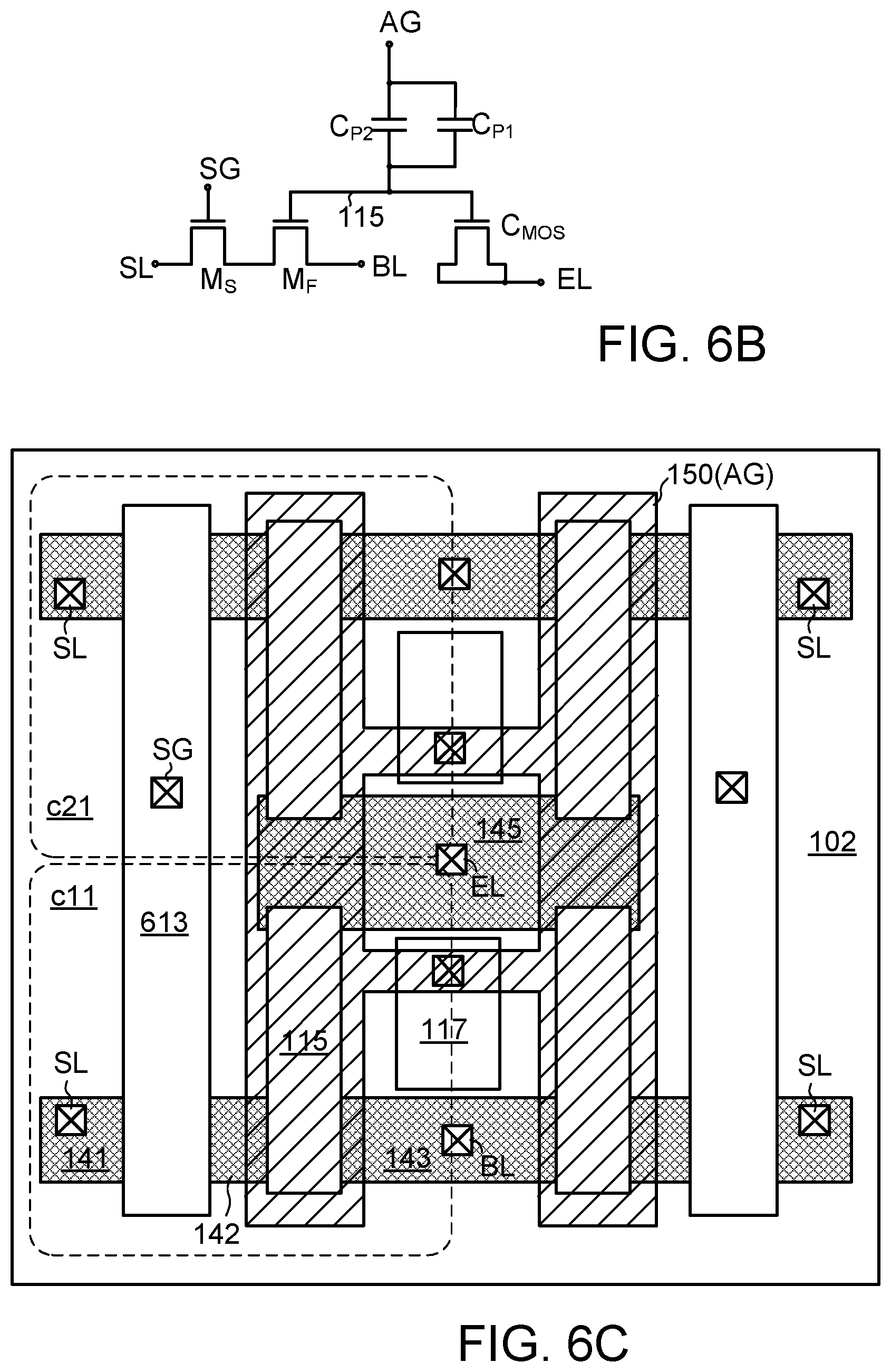 Patent US11818887 Figure 8 – Erasable programmable single-poly non-volatile memory cell and associated array structure