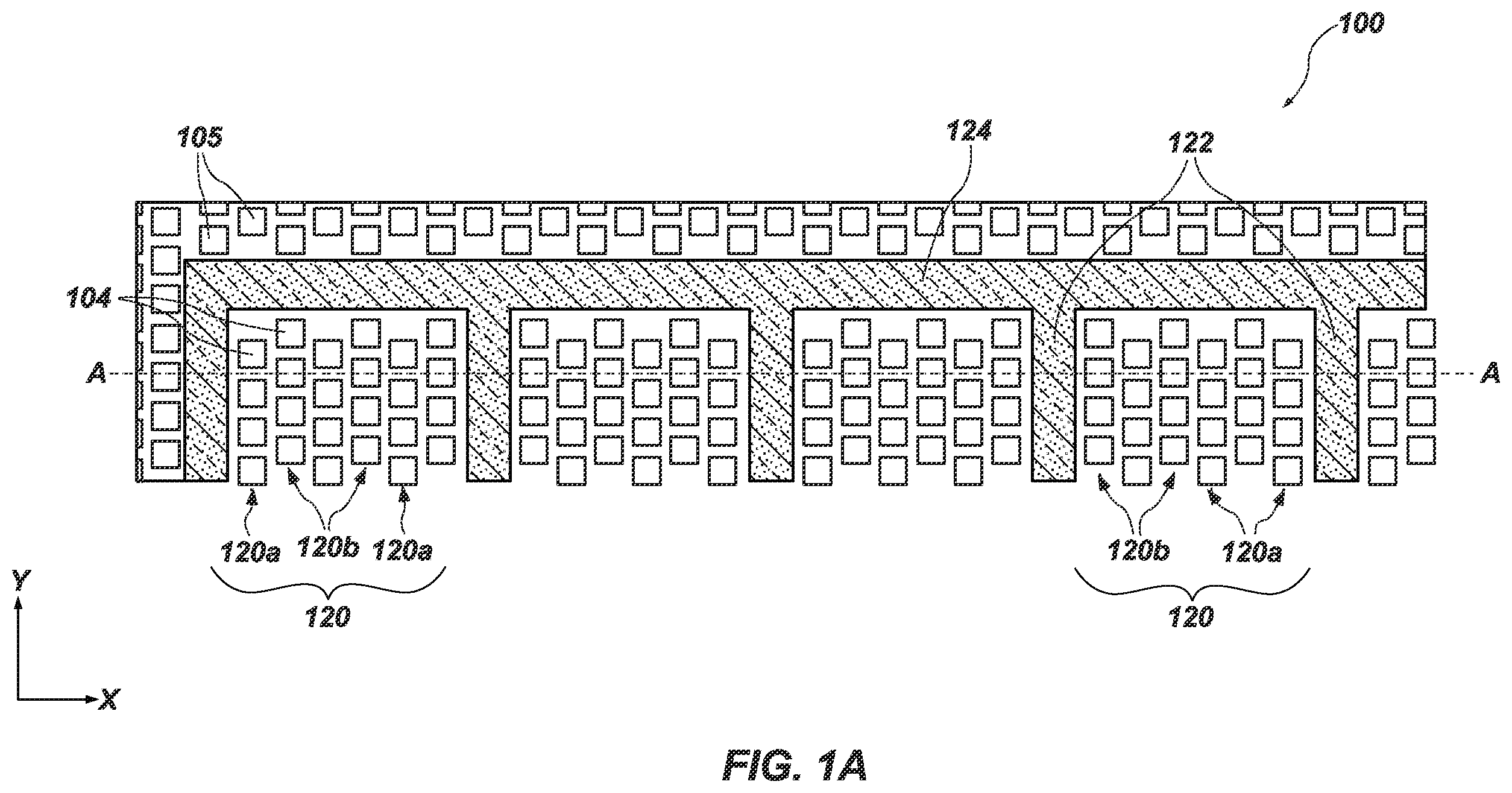 Patent US11818888 Figure 1 – Apparatuses and memory devices including slot structures extending through stack structures