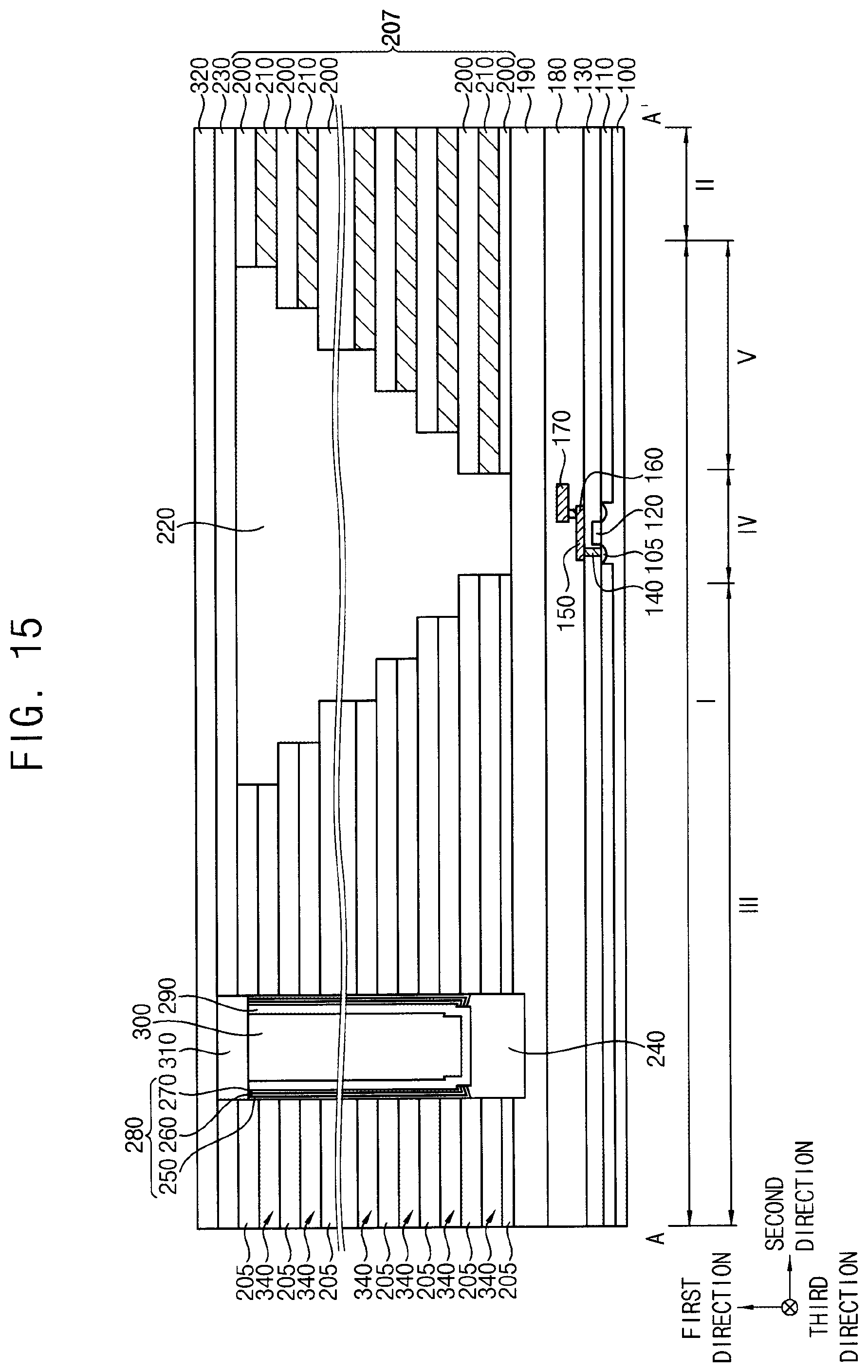 Patent US11818889 Figure 15 – Vertical memory devices