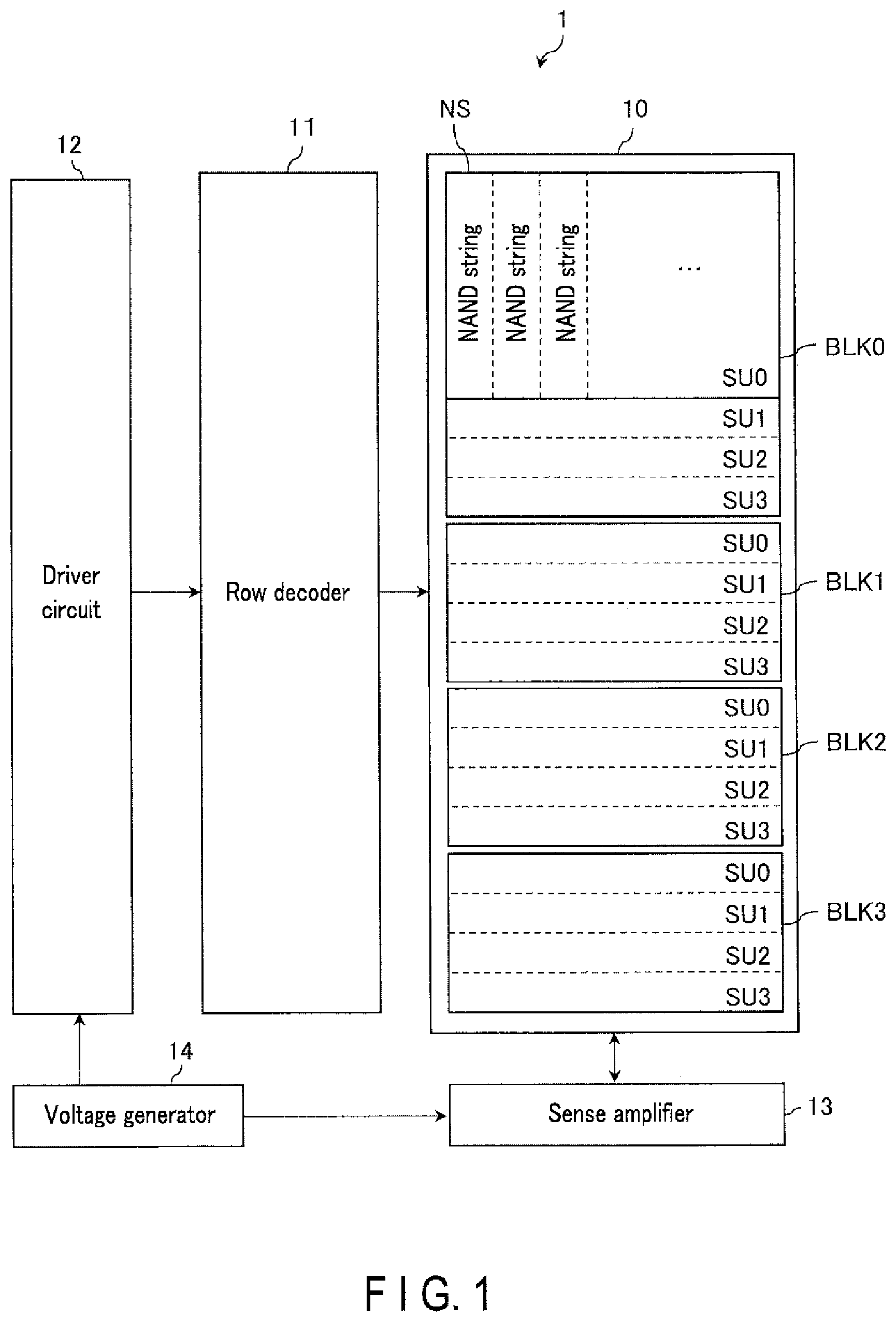 Patent US11818890 Figure 1 – Semiconductor memory device