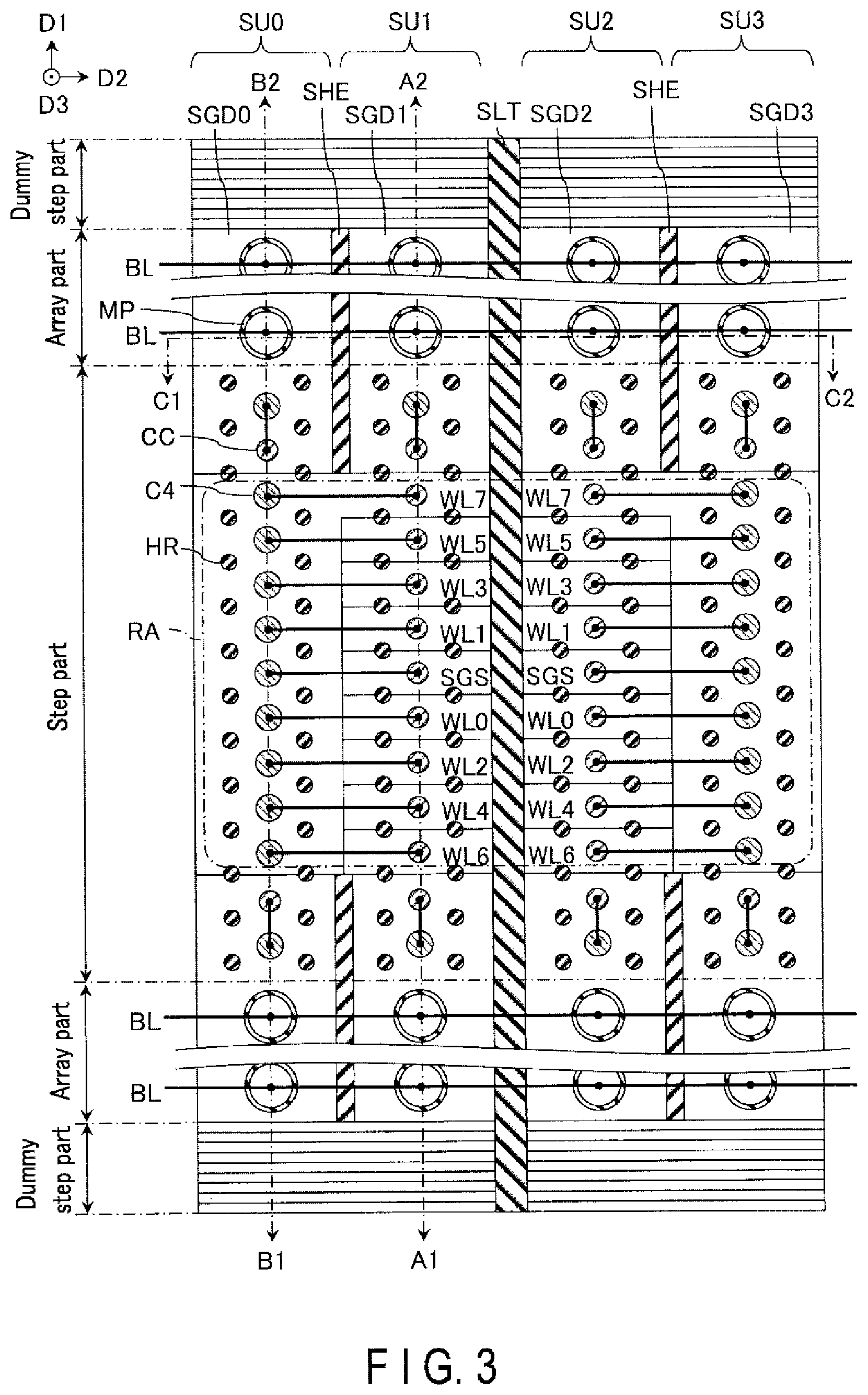 Patent US11818890 Figure 3 – Semiconductor memory device