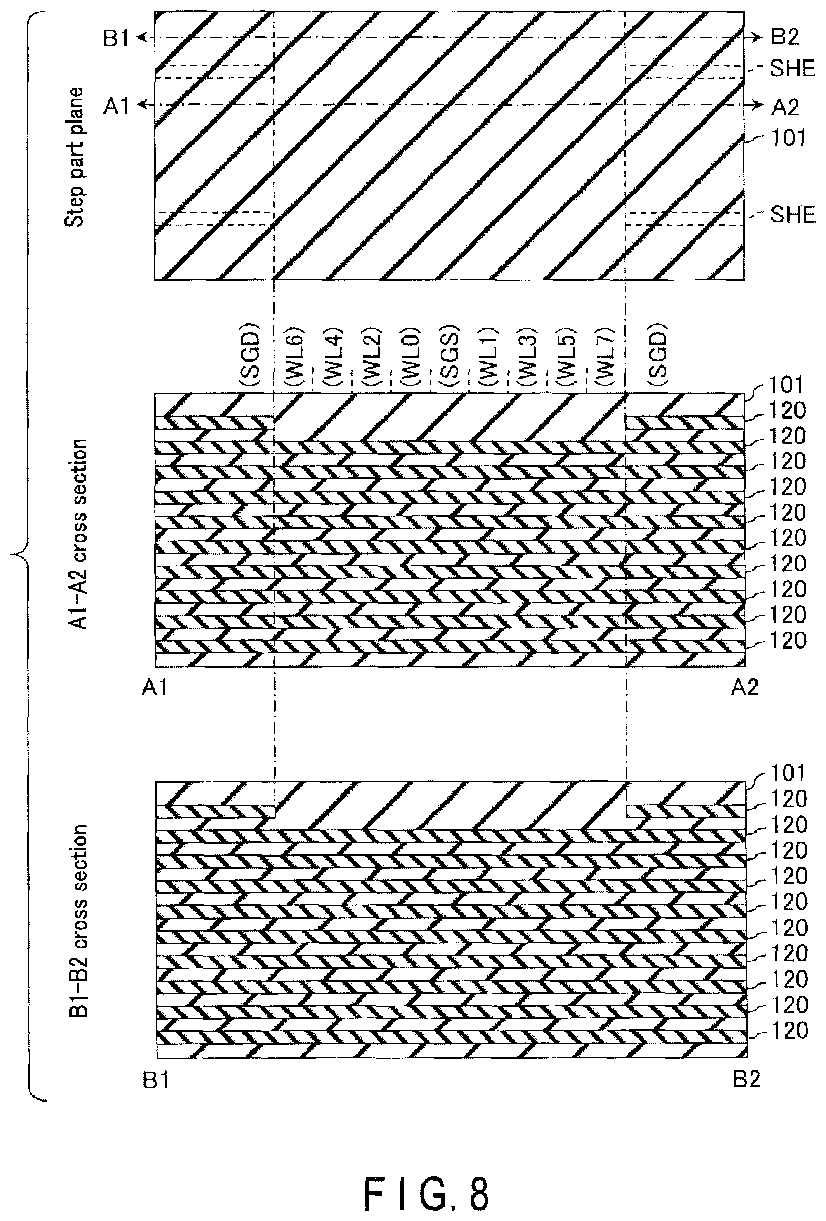 Patent US11818890 Figure 8 – Semiconductor memory device