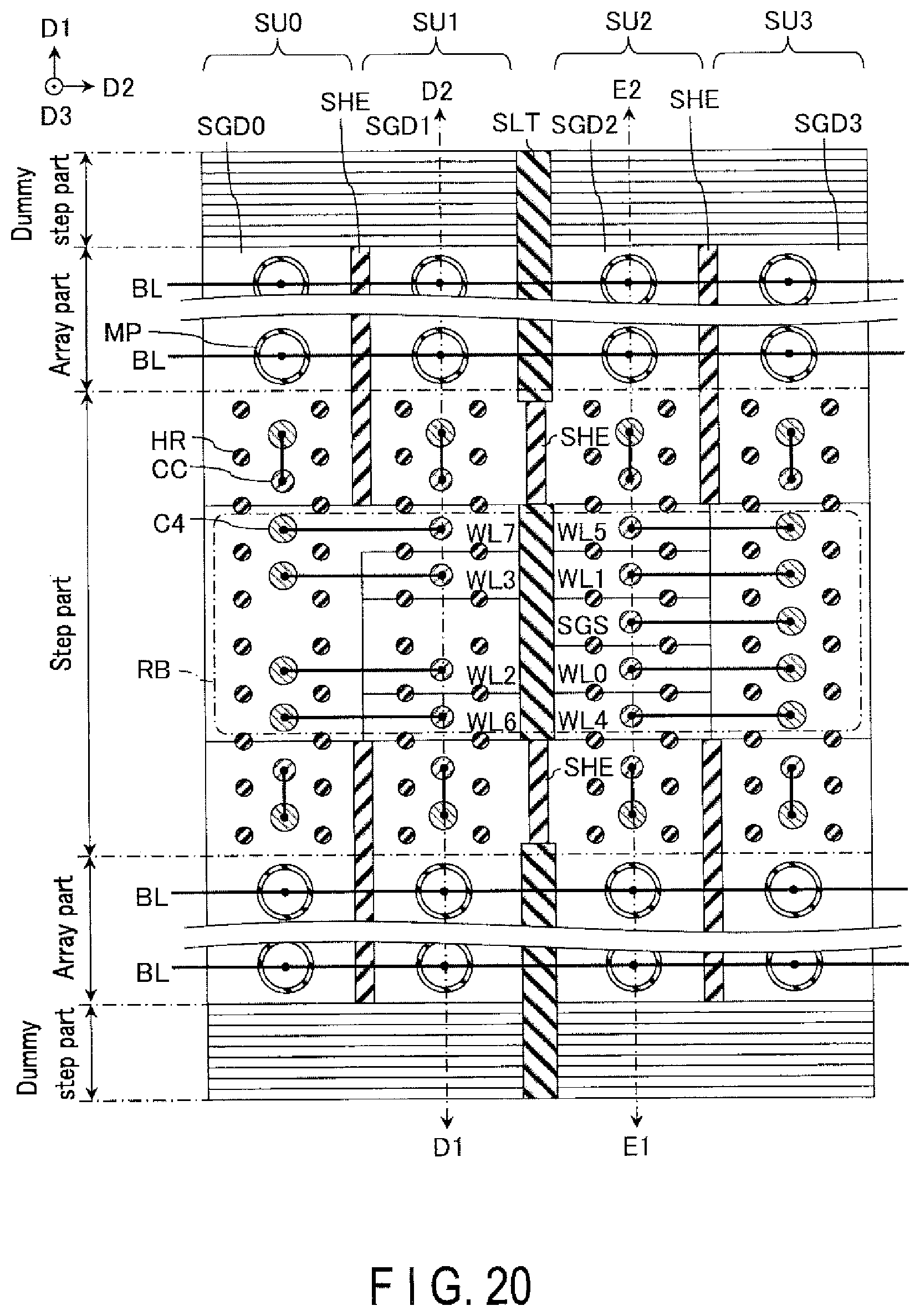 Patent US11818890 Figure 20 – Semiconductor memory device