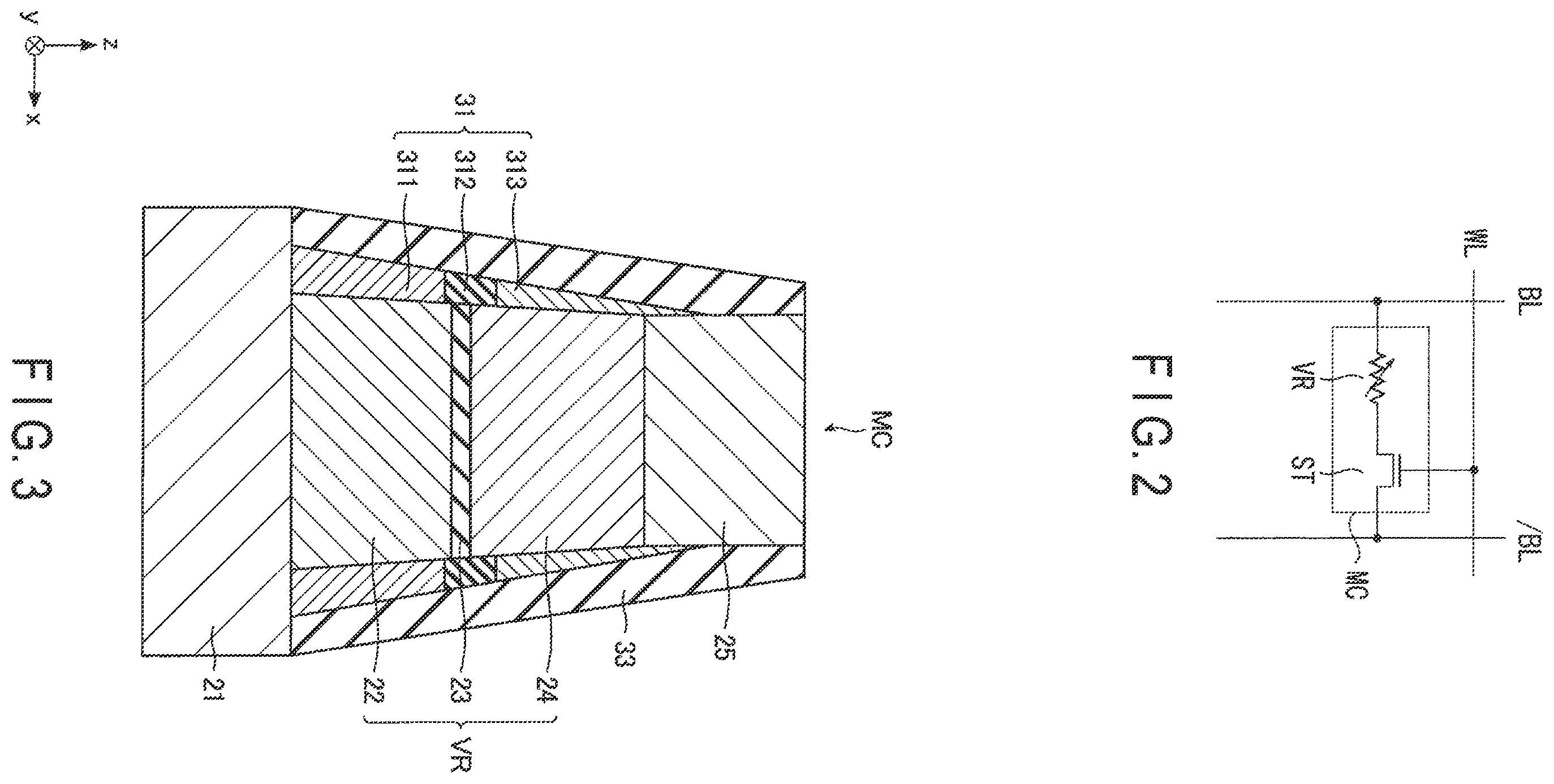 Patent US11818898 Figure 2 – Magnetoresistive memory device and method of manufacturing magnetoresistive memory device