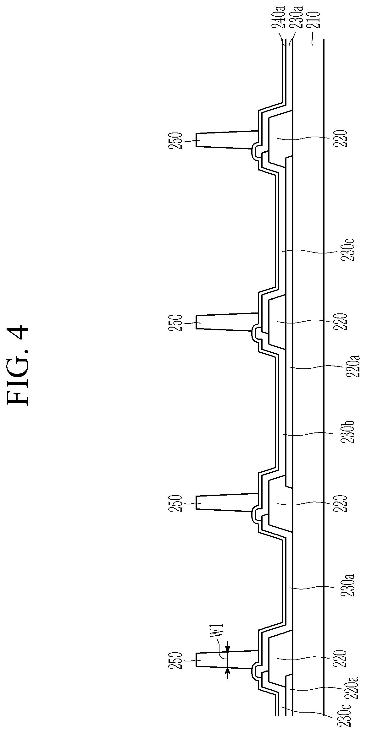 Patent US11818909 Figure 4 – Color conversion panel comprising overcoat and spacer, and display device including the same