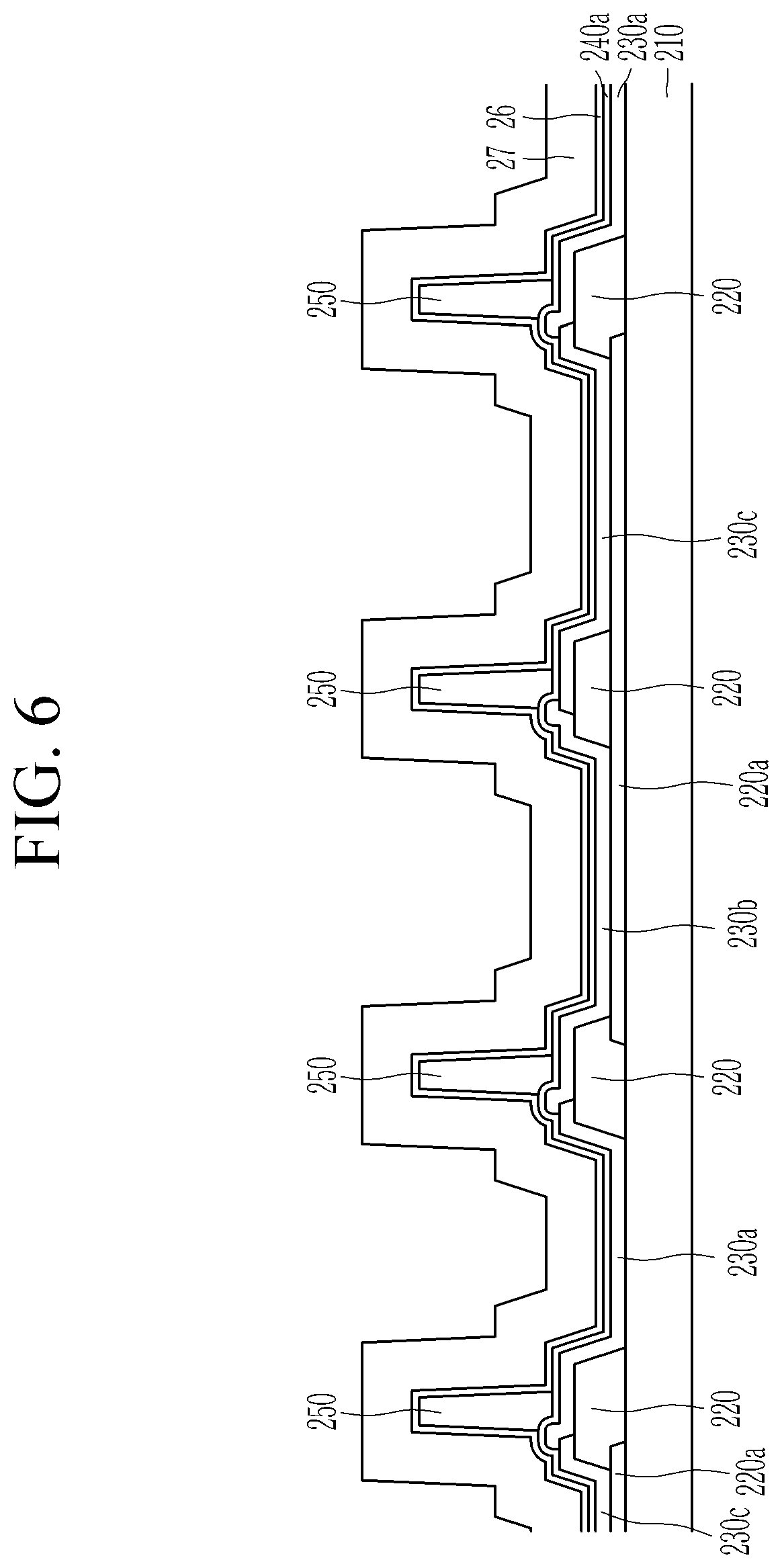 Patent US11818909 Figure 6 – Color conversion panel comprising overcoat and spacer, and display device including the same