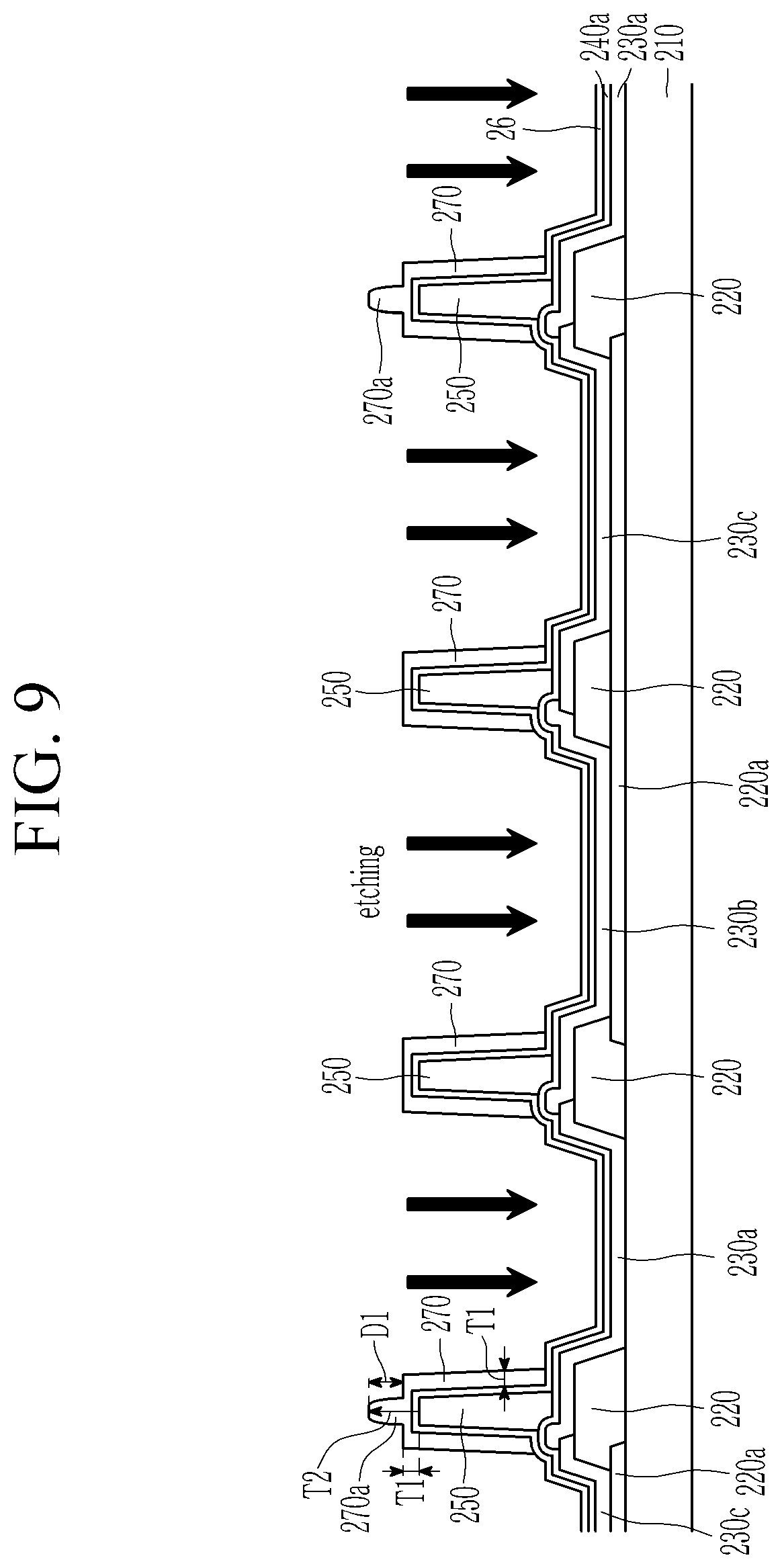 Patent US11818909 Figure 9 – Color conversion panel comprising overcoat and spacer, and display device including the same