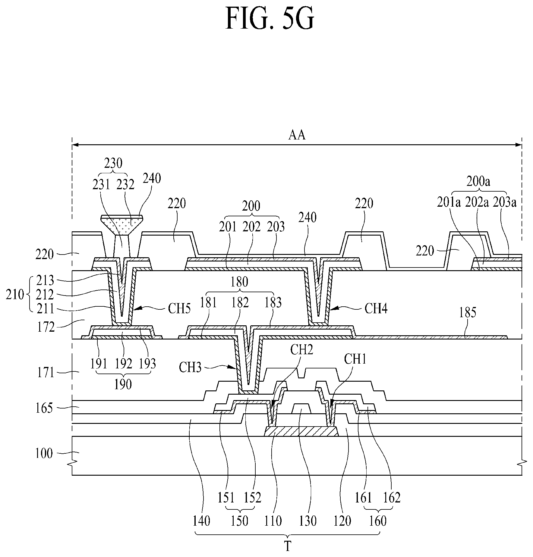 Patent US11818910 Figure 7 – Organic light emitting display device and method of manufacturing the same