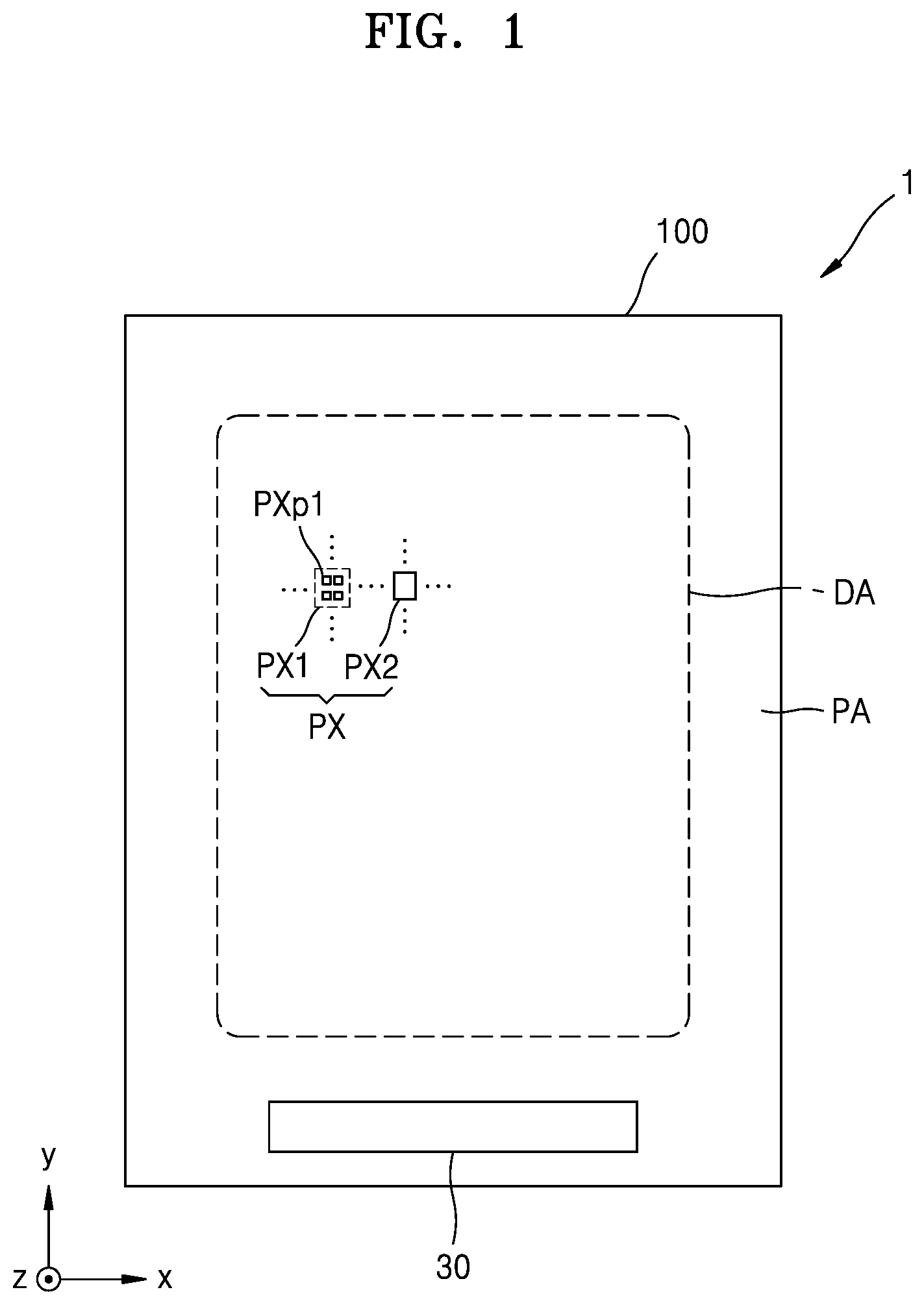 Patent US11818918 Figure 1 – Display apparatus