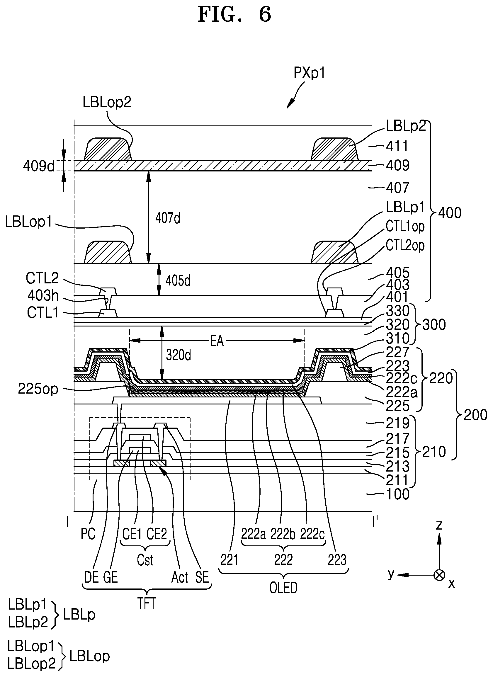Patent US11818918 Figure 7 – Display apparatus