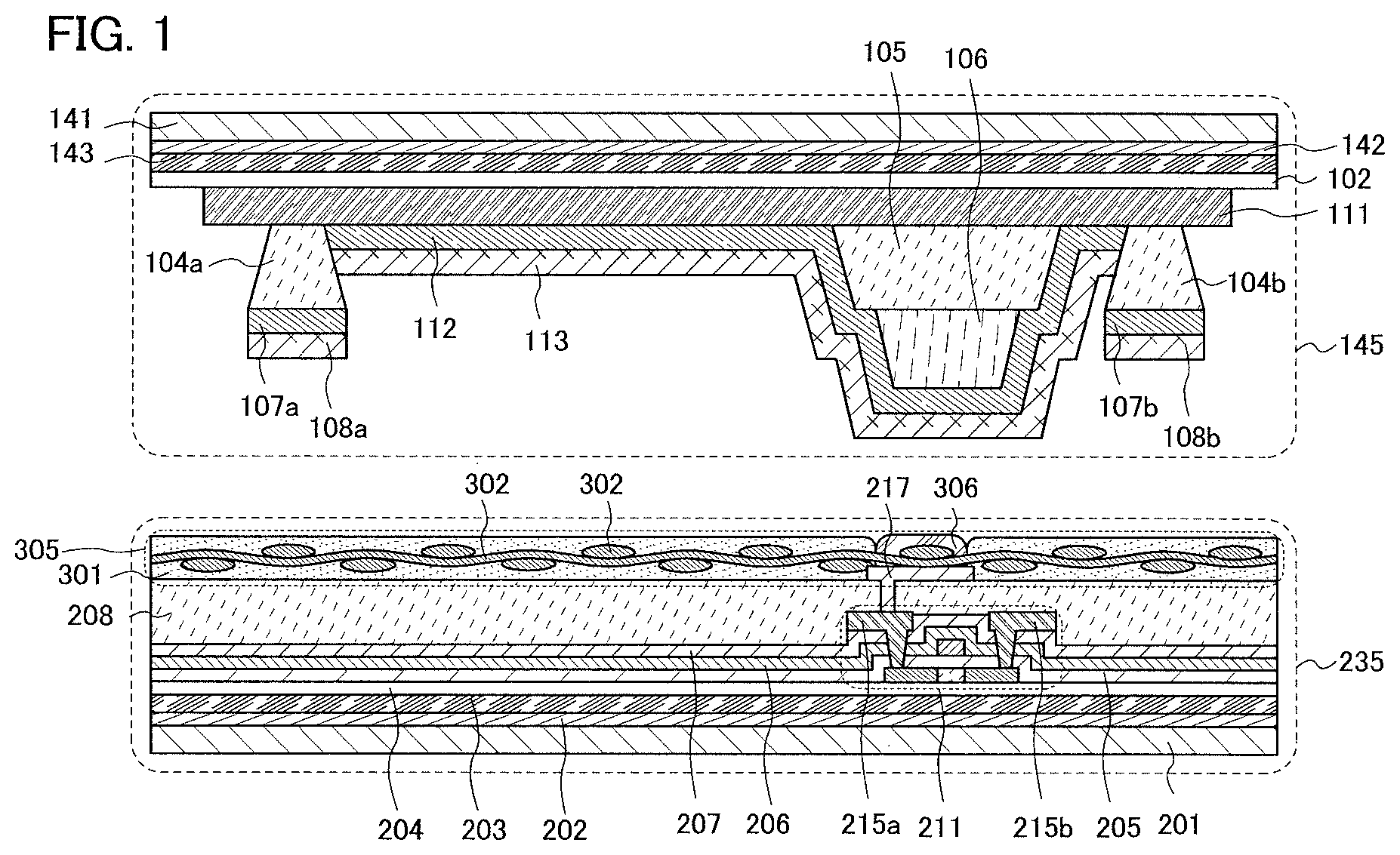Patent US11818925 Figure 1 – Light-emitting device, method for manufacturing the same, and cellular phone