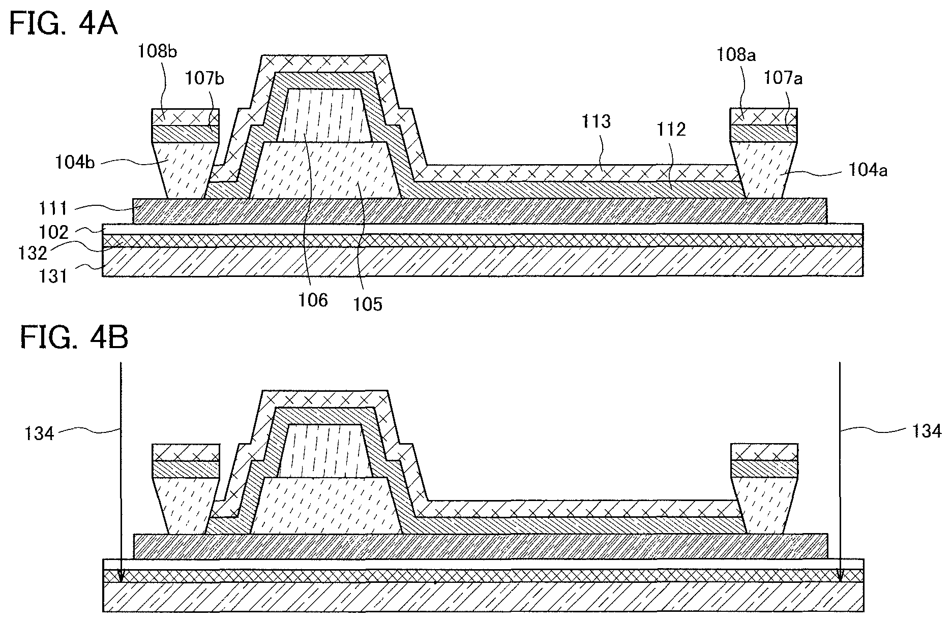 Patent US11818925 Figure 4 – Light-emitting device, method for manufacturing the same, and cellular phone