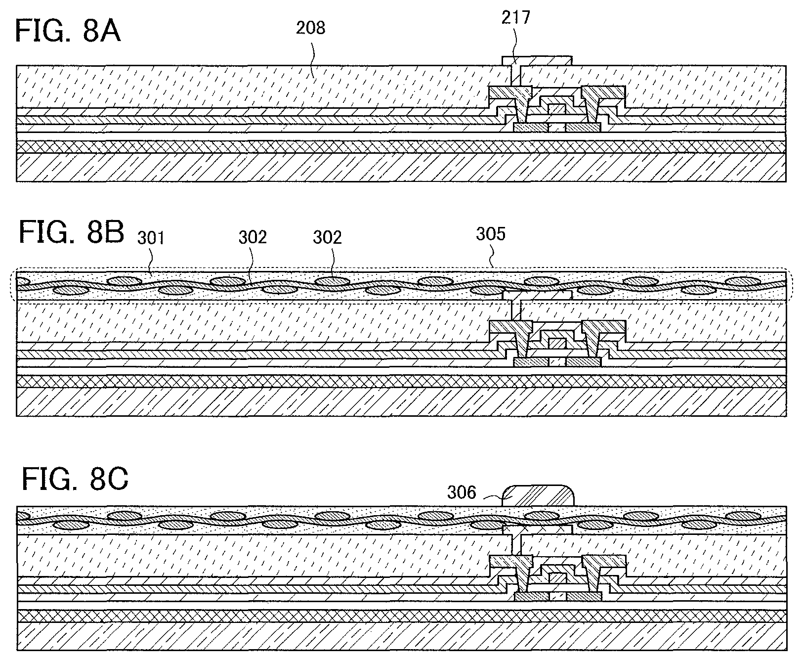 Patent US11818925 Figure 8 – Light-emitting device, method for manufacturing the same, and cellular phone