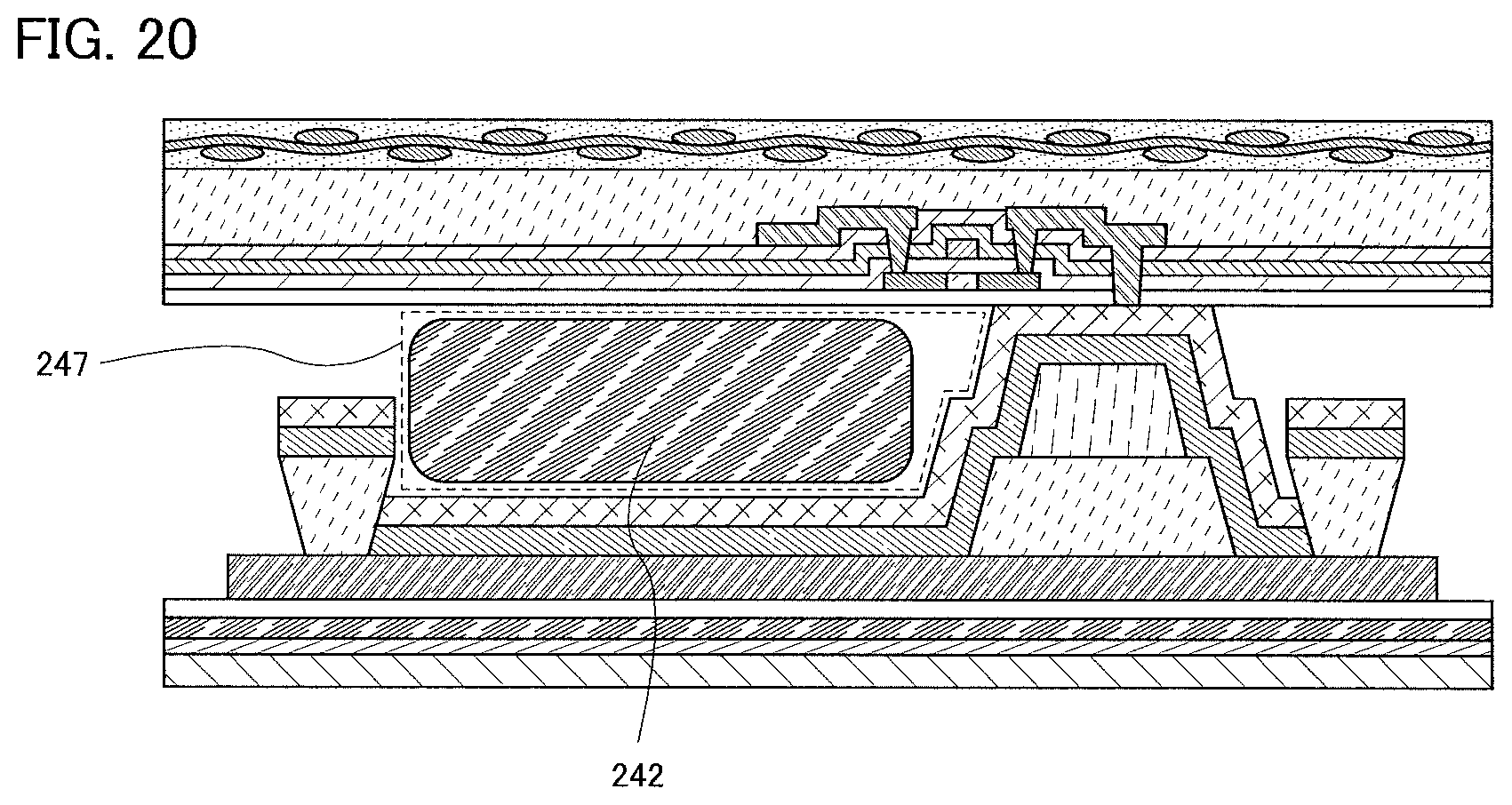 Patent US11818925 Figure 20 – Light-emitting device, method for manufacturing the same, and cellular phone