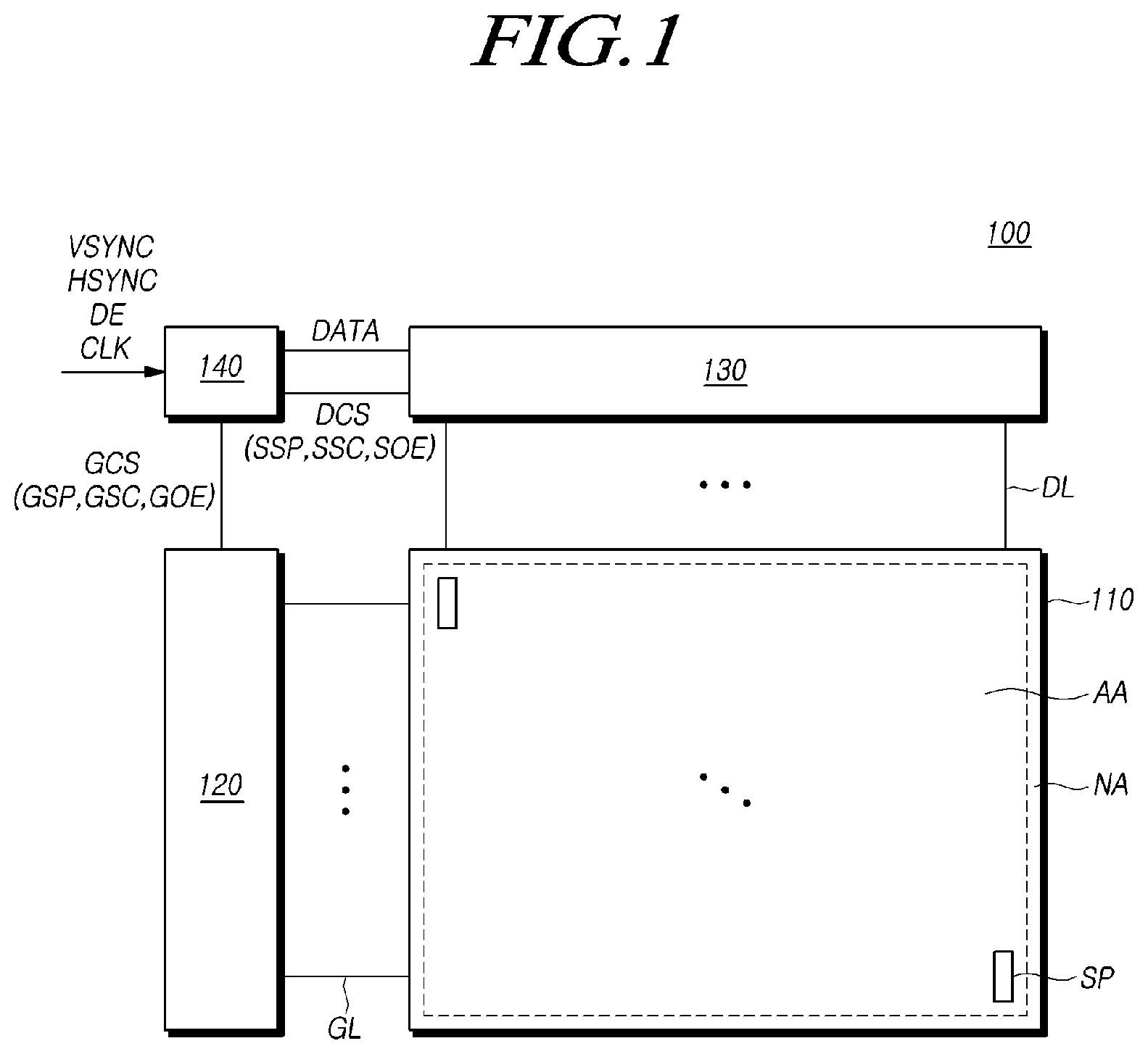 Patent US11818929 Figure 1 – Display device with repair patterns