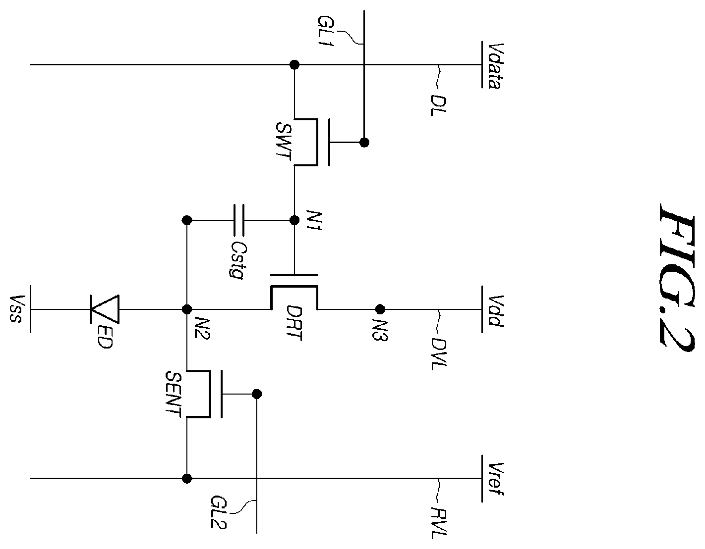 Patent US11818929 Figure 2 – Display device with repair patterns