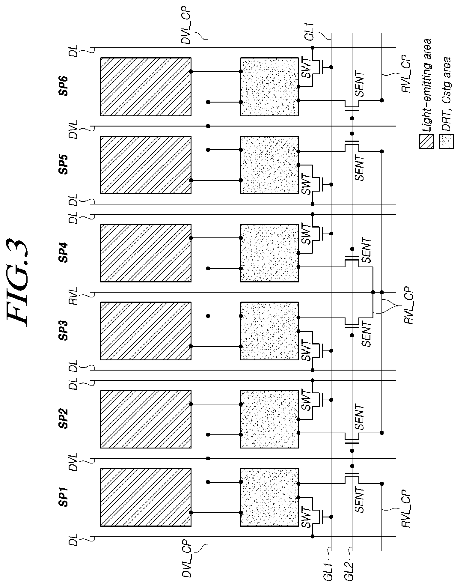 Patent US11818929 Figure 3 – Display device with repair patterns