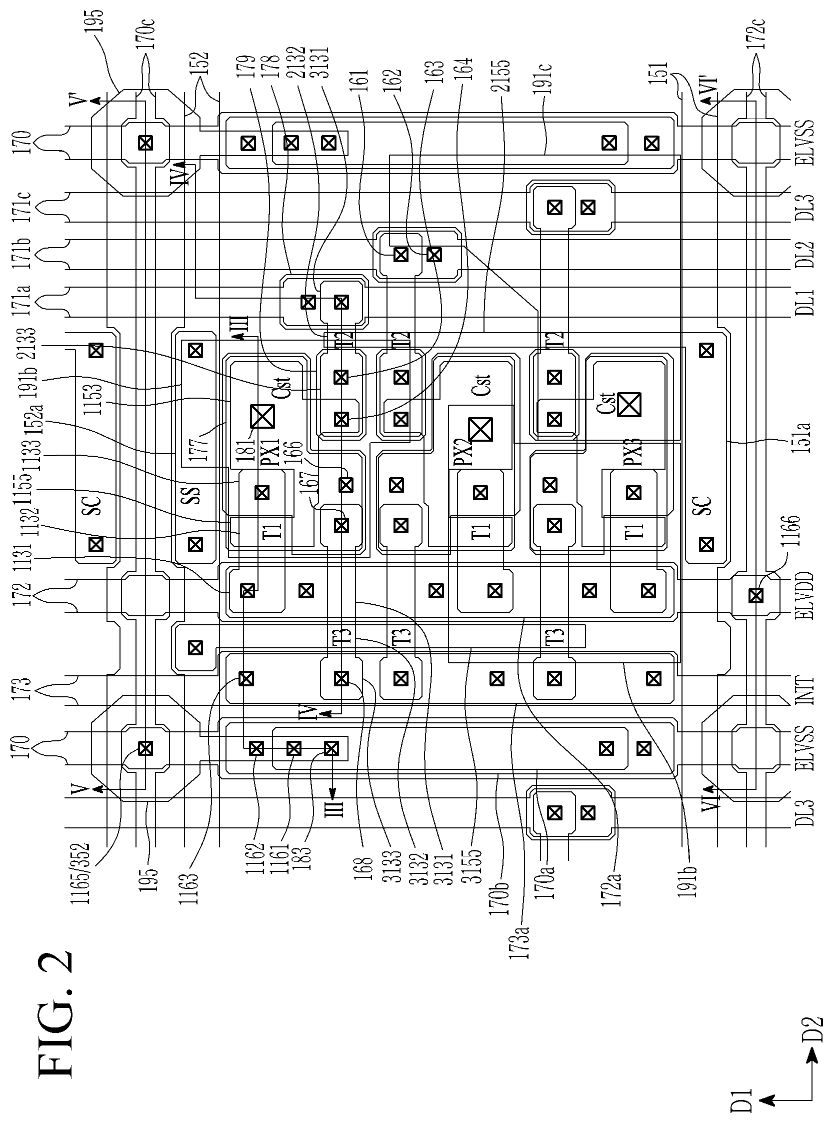 Patent US11818931 Figure 2 – Display device