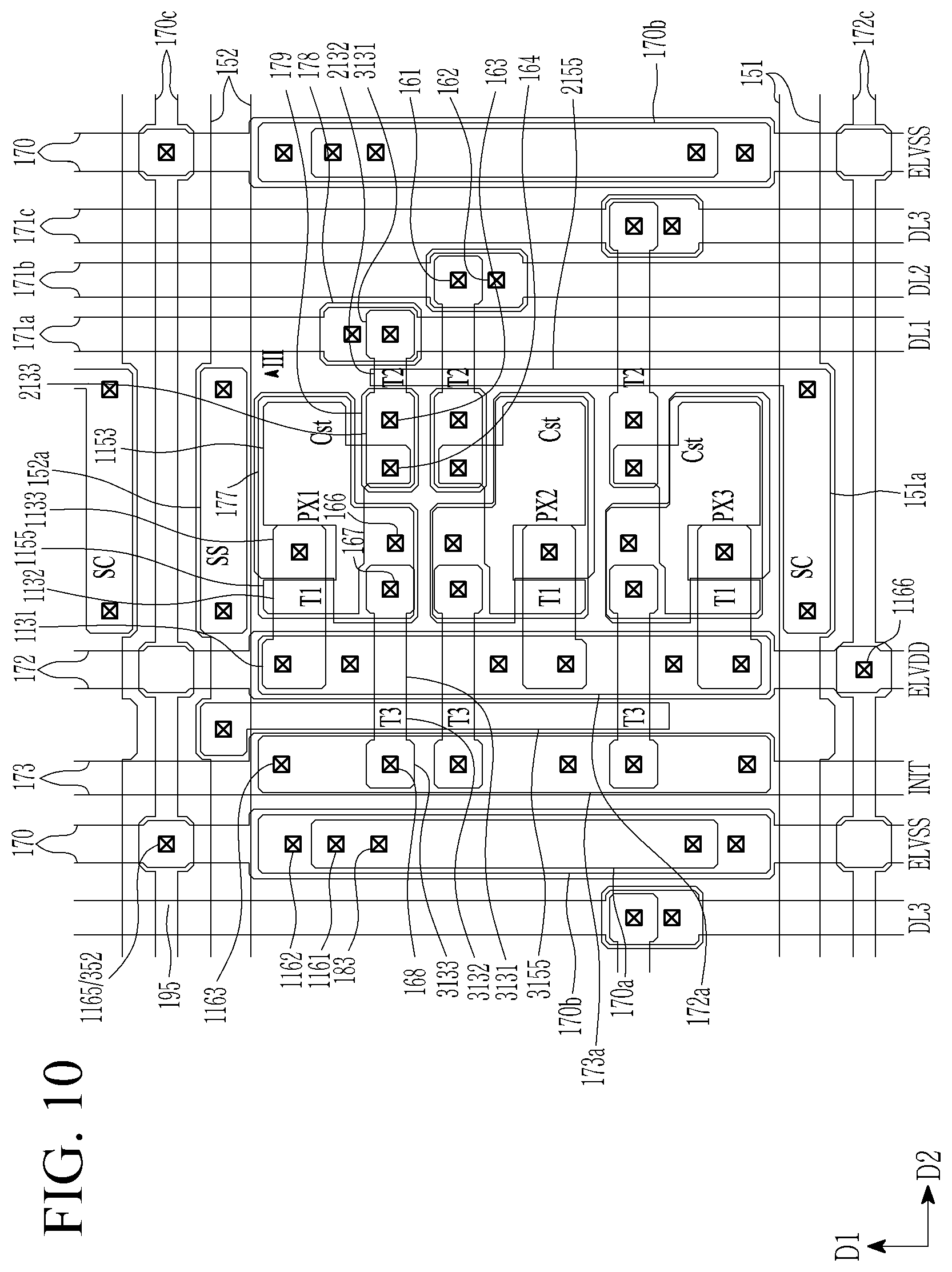 Patent US11818931 Figure 10 – Display device