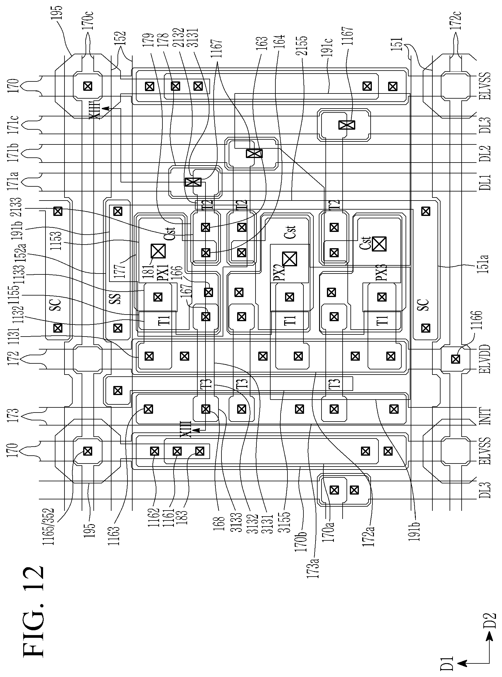 Patent US11818931 Figure 12 – Display device