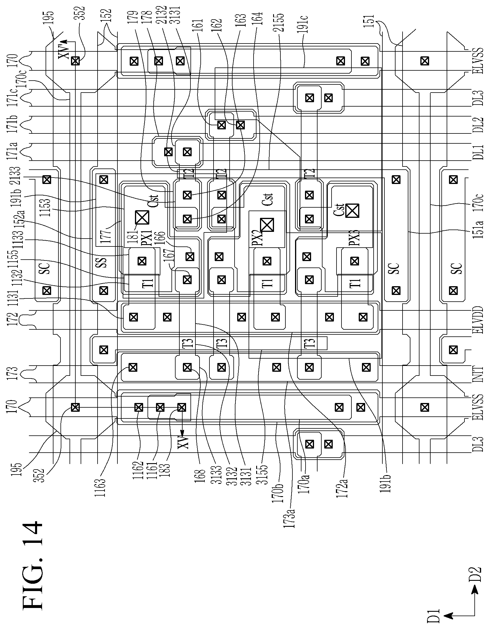Patent US11818931 Figure 14 – Display device