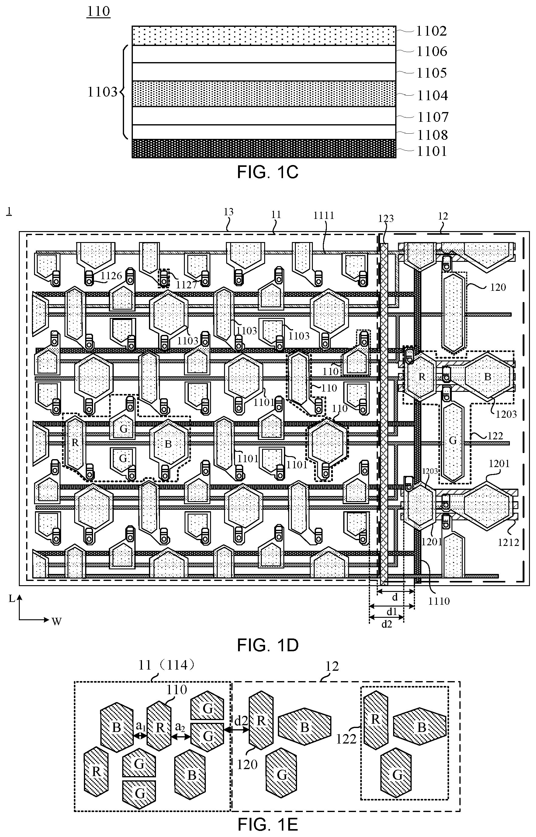 Patent US11818935 Figure 2 – Display panel and display device