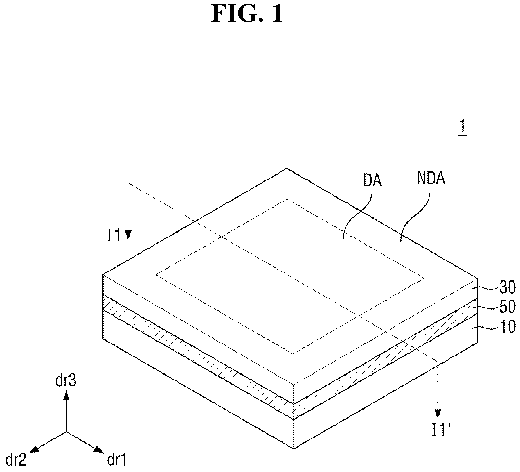 Patent US11818937 Figure 1 – Organic light emitting display