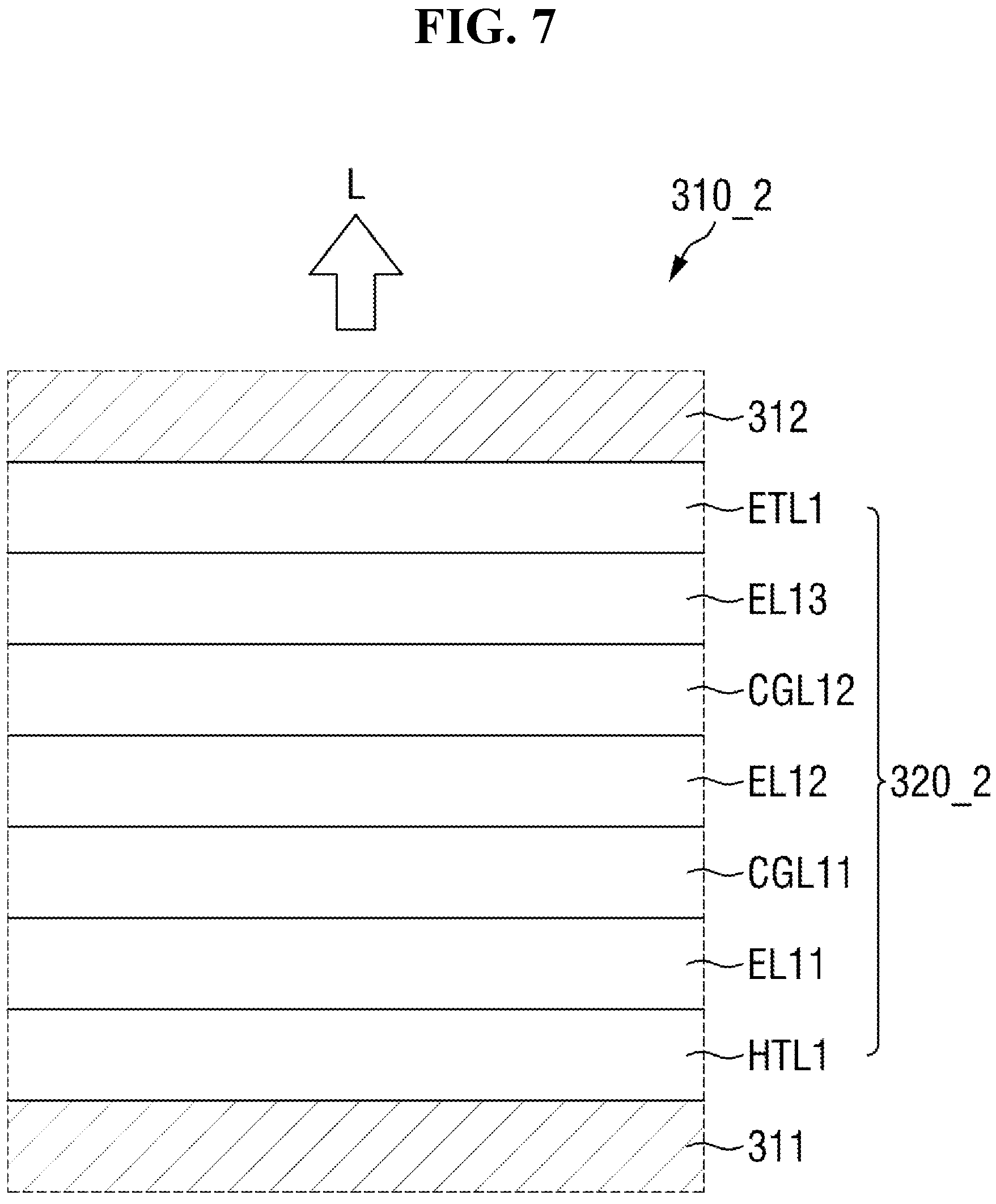 Patent US11818937 Figure 7 – Organic light emitting display