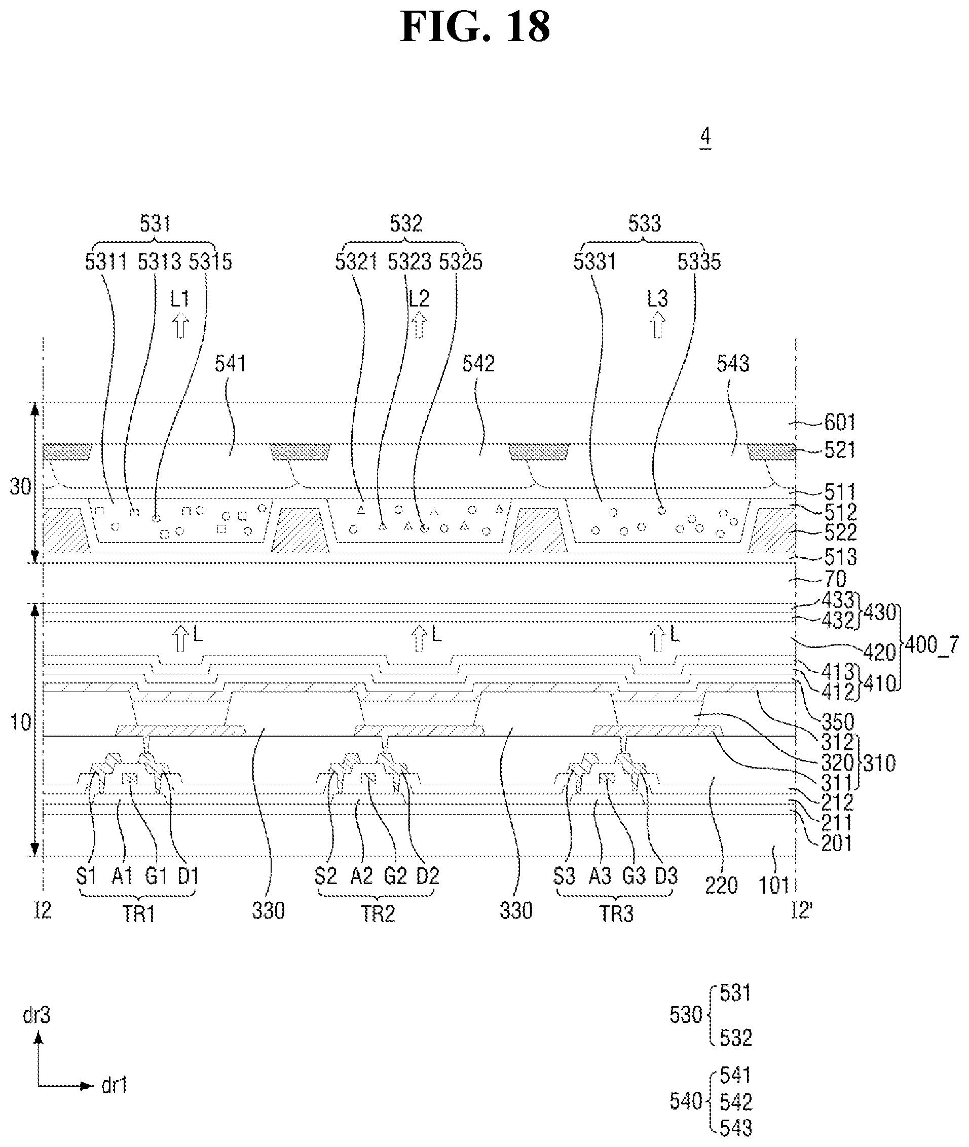 Patent US11818937 Figure 18 – Organic light emitting display