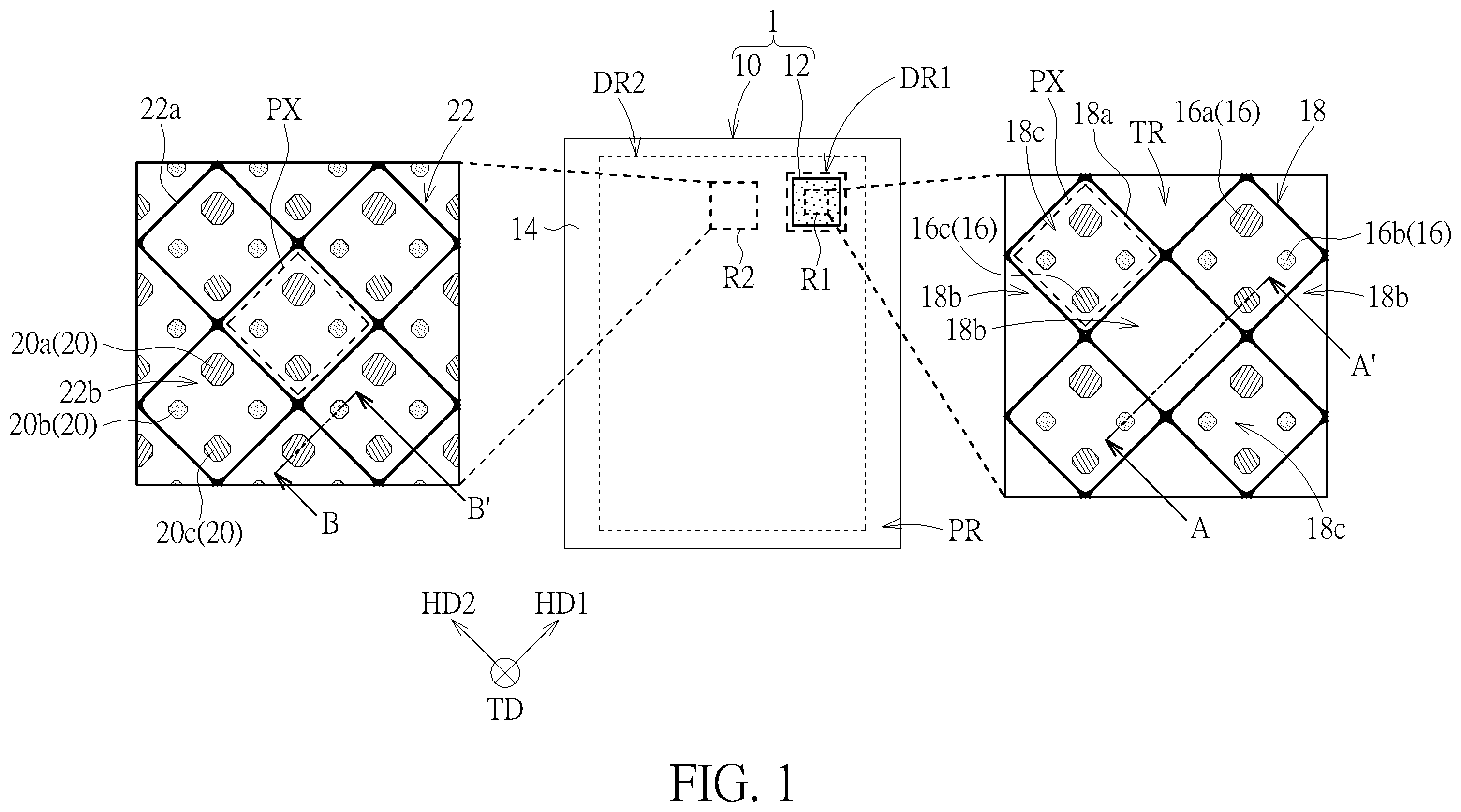 Patent US11818938 Figure 1 – Display panel and electronic device
