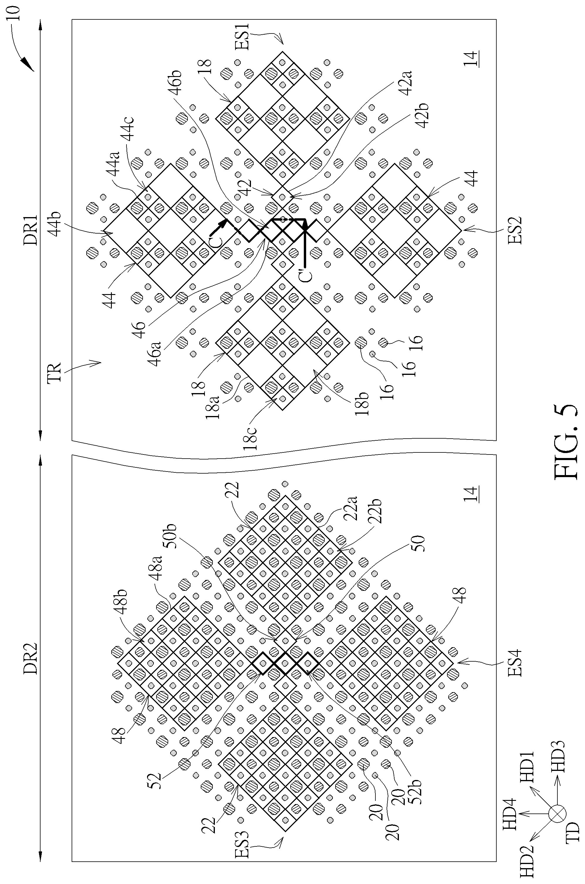 Patent US11818938 Figure 5 – Display panel and electronic device