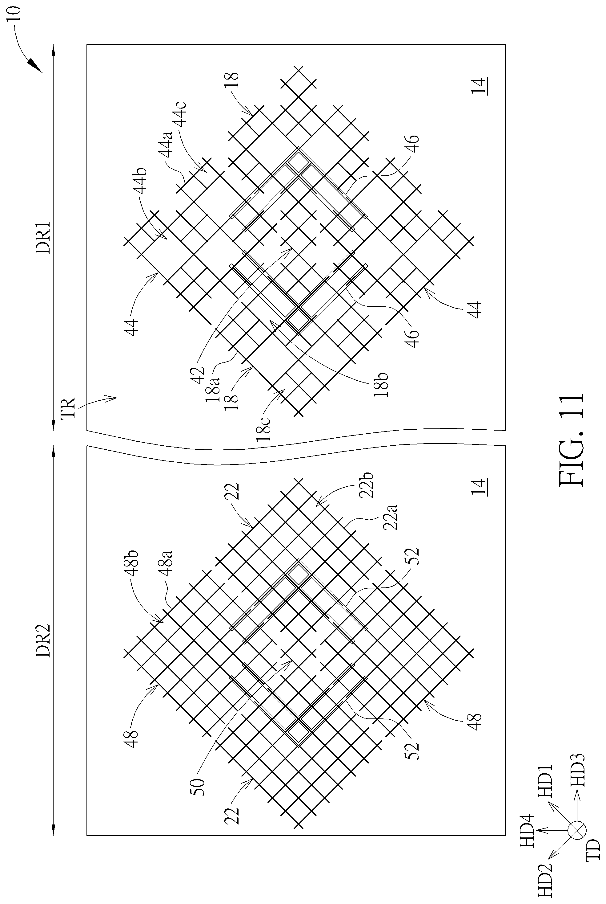 Patent US11818938 Figure 11 – Display panel and electronic device
